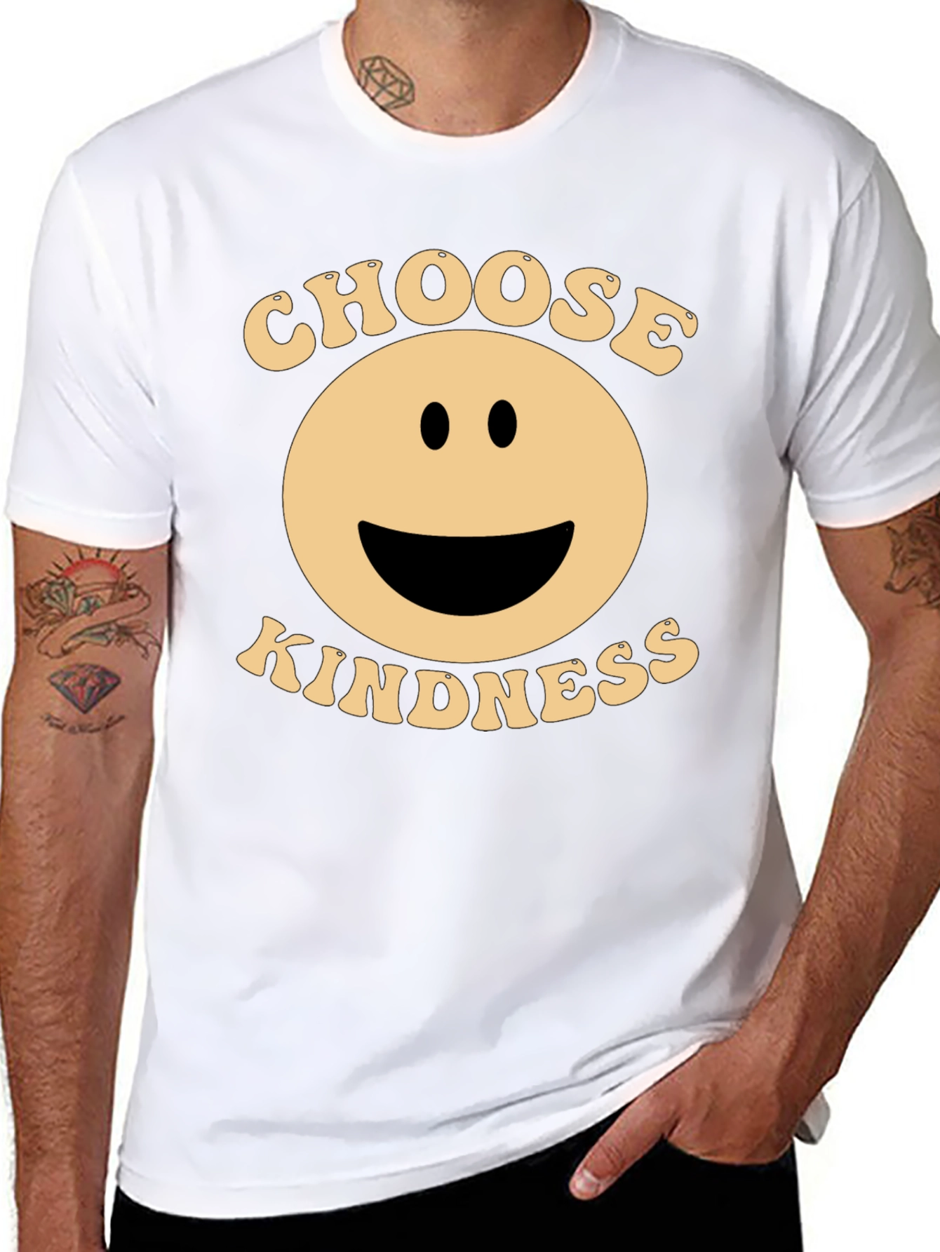 Choose Kindness Black Graphic T-Shirt