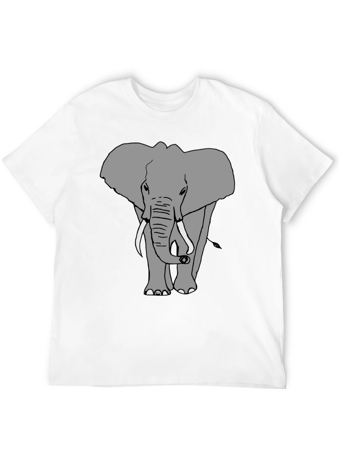 Elephant Graphic Black T-Shirt