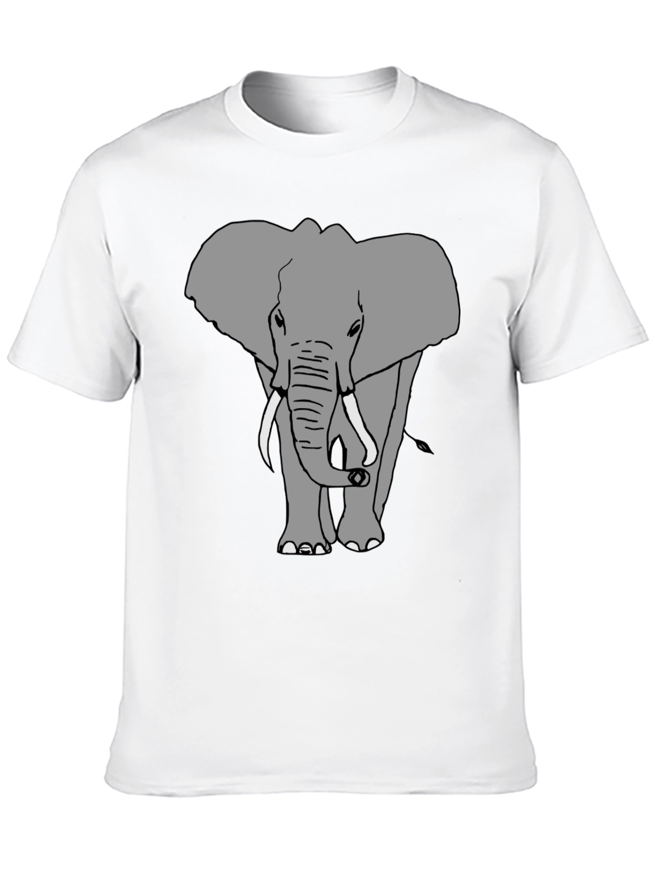 Elephant Graphic Black T-Shirt