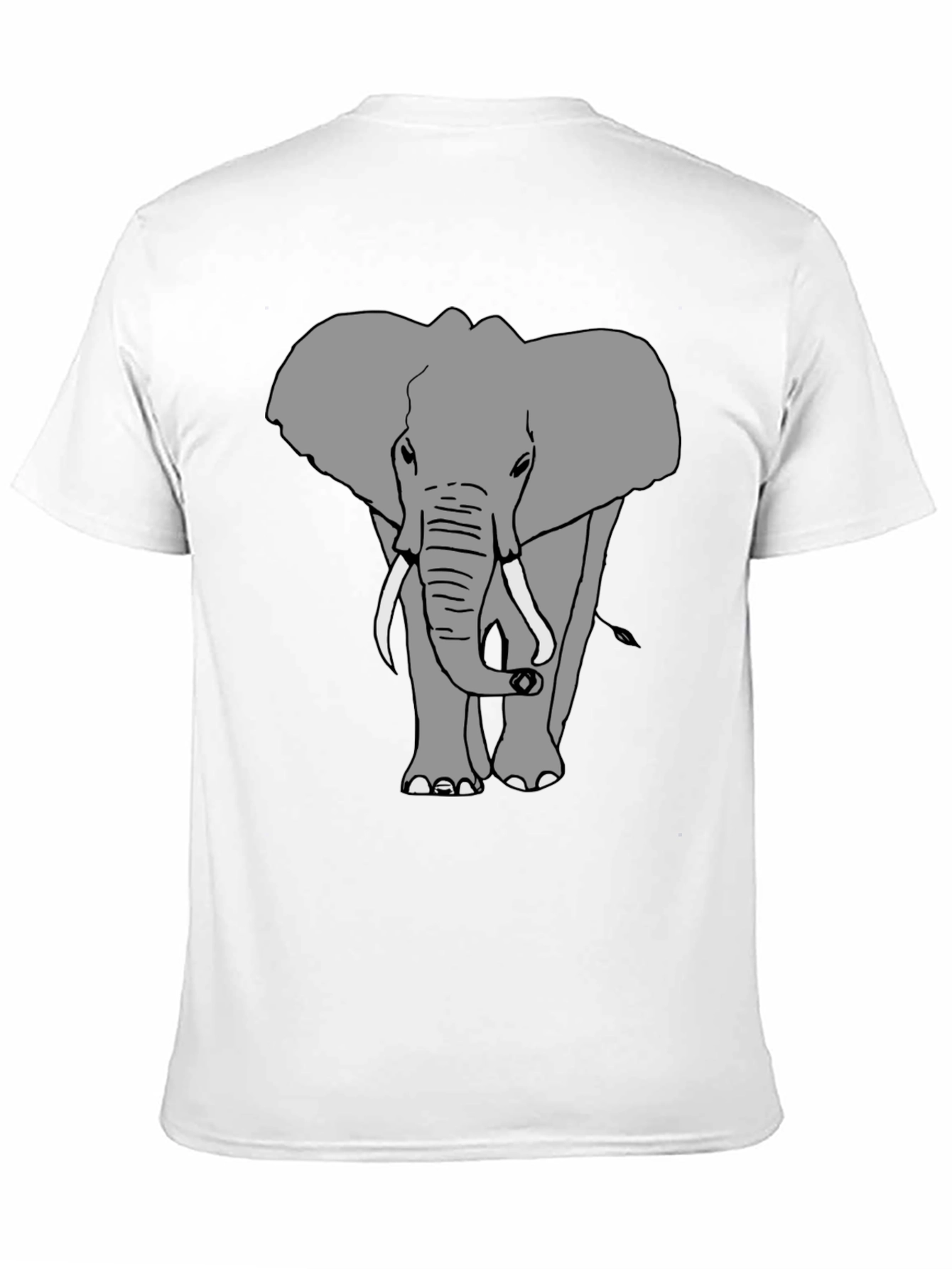 Elephant Graphic Black T-Shirt