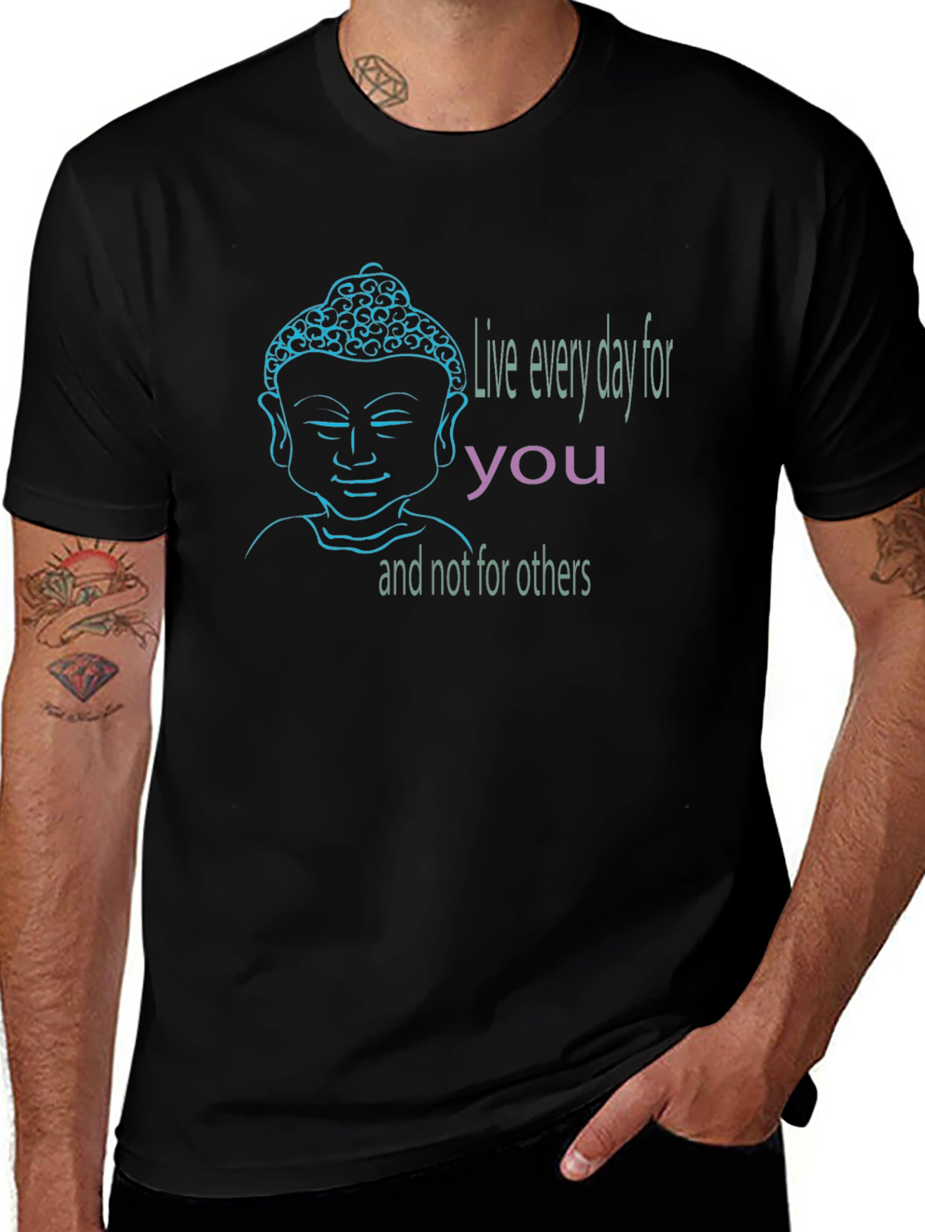 Buddha Graphic T-Shirt - Live Every Day