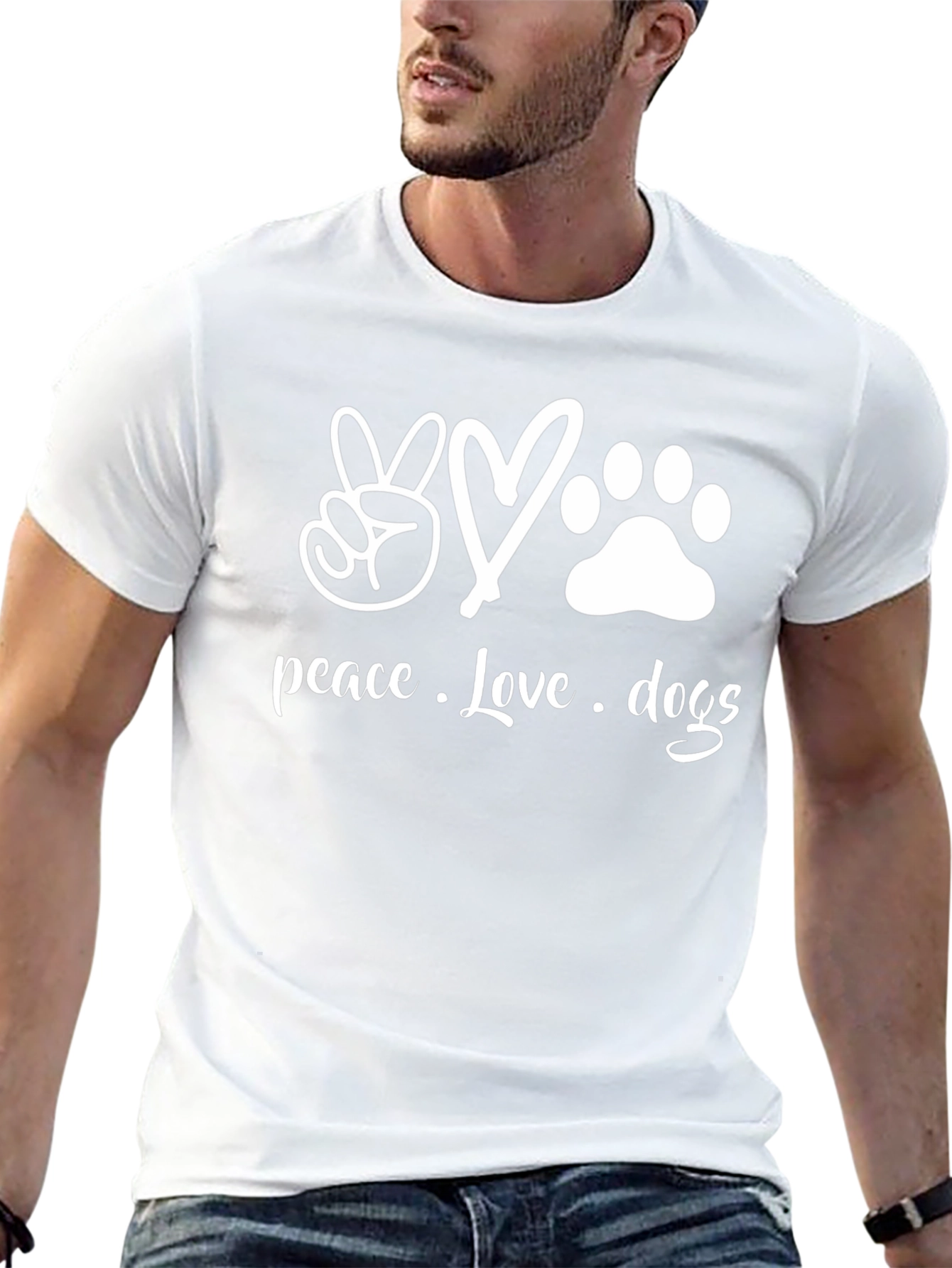 Peace Love Dogs Graphic Tee