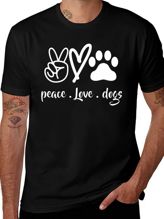 Peace Love Dogs Graphic Tee