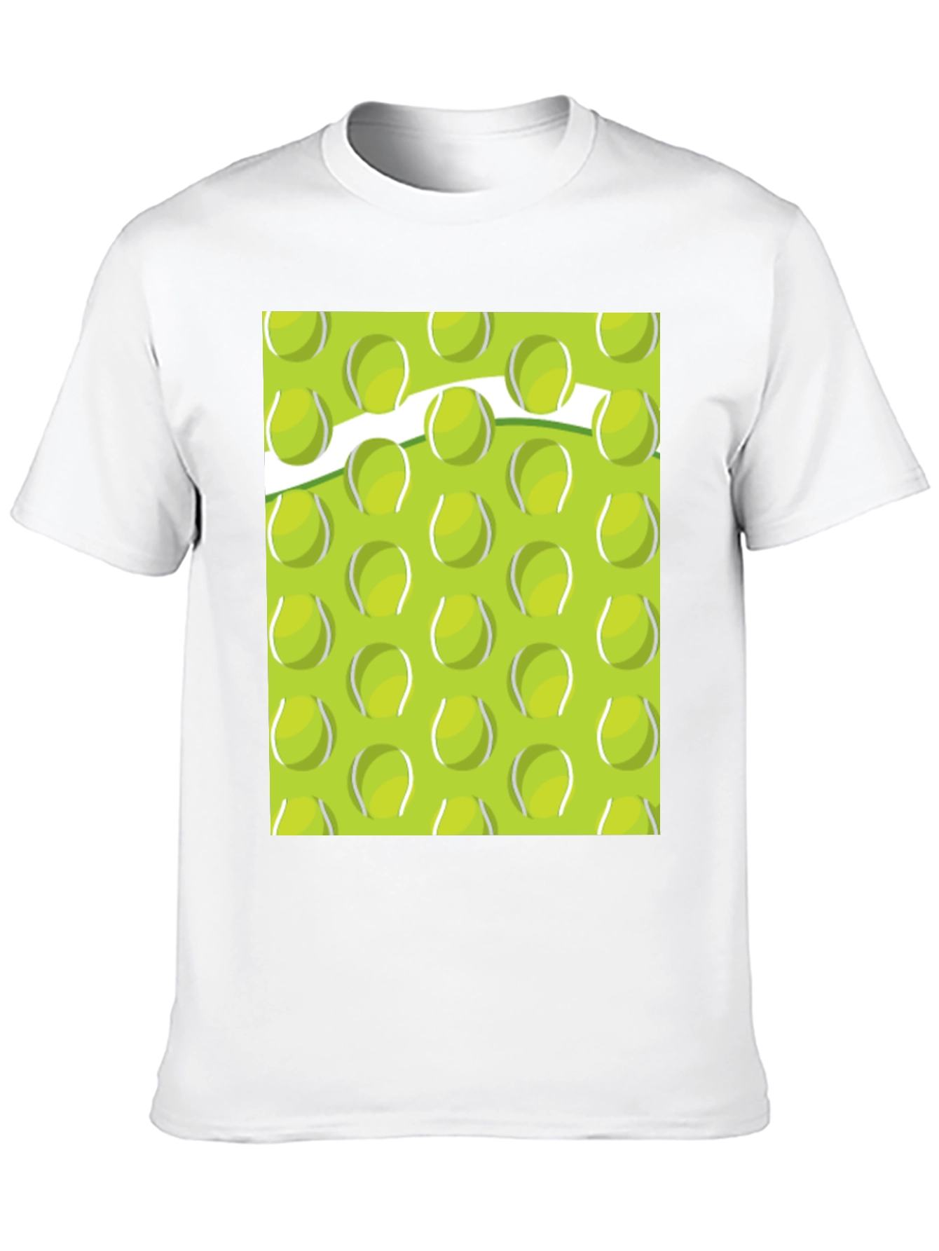 Tennis Ball Pattern T-Shirt