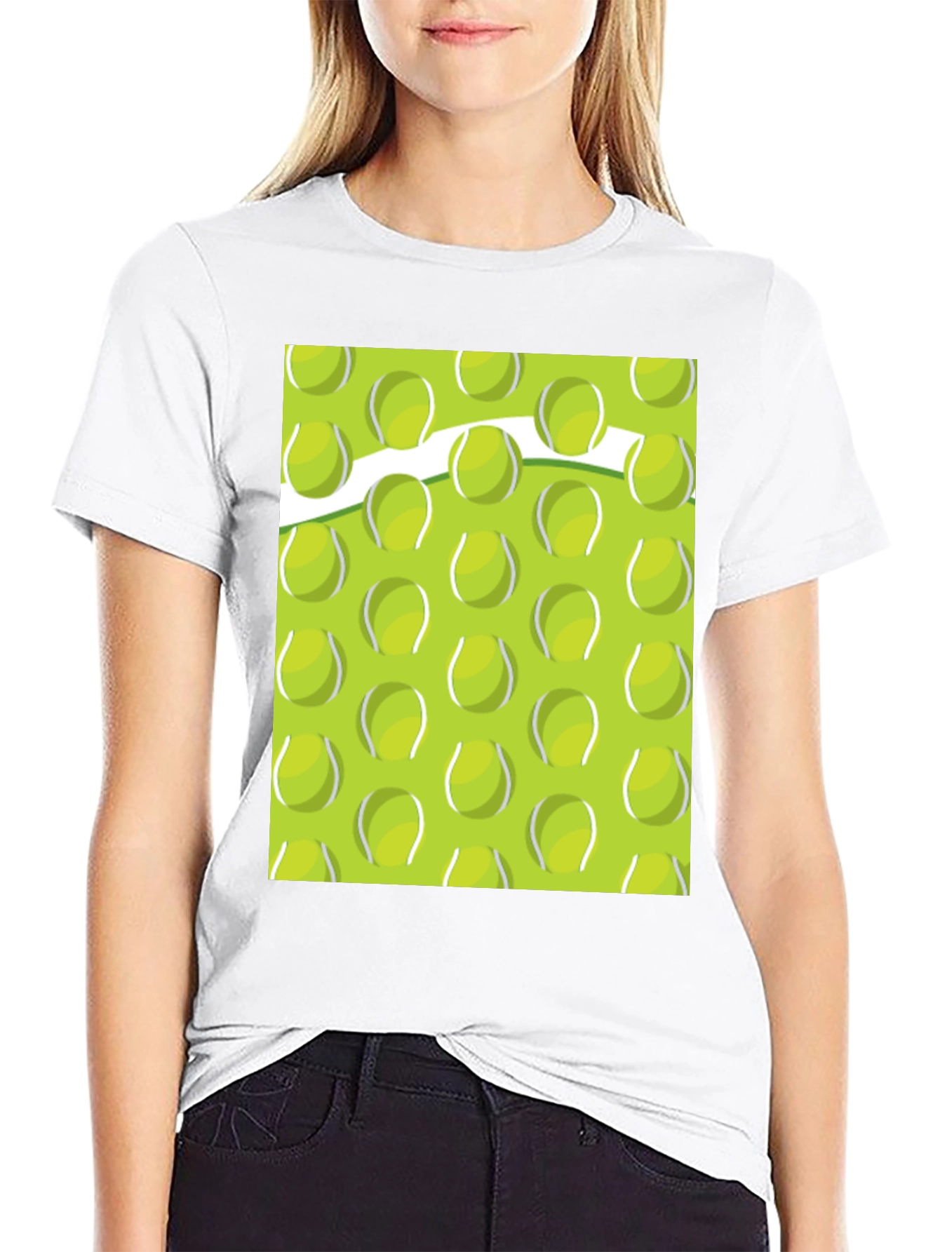 Tennis Ball Pattern T-Shirt