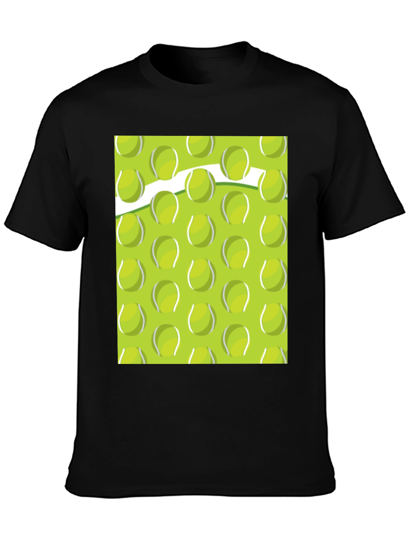Tennis Ball Pattern T-Shirt