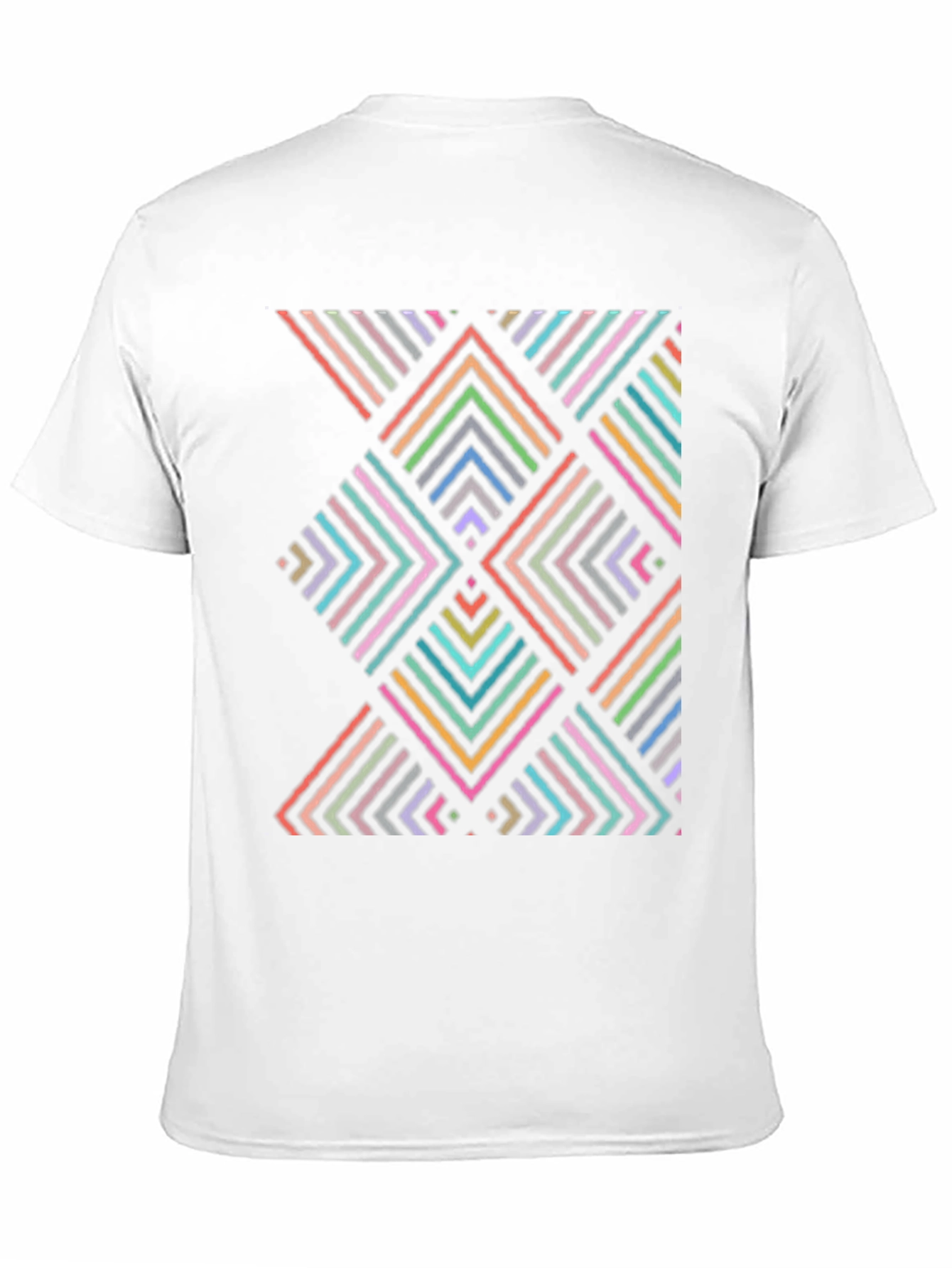 Geometric Arrow Pattern T-Shirt - Black