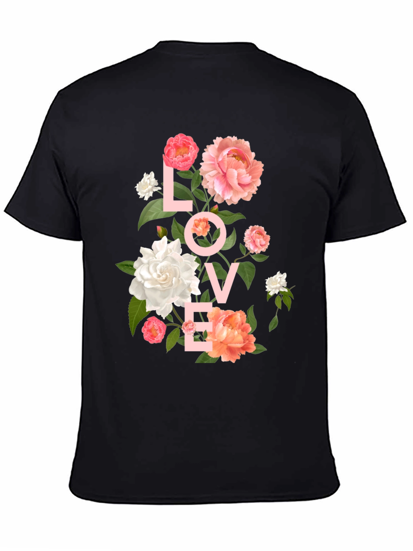 Floral LOVE T-Shirt - Stylish Graphic Tee