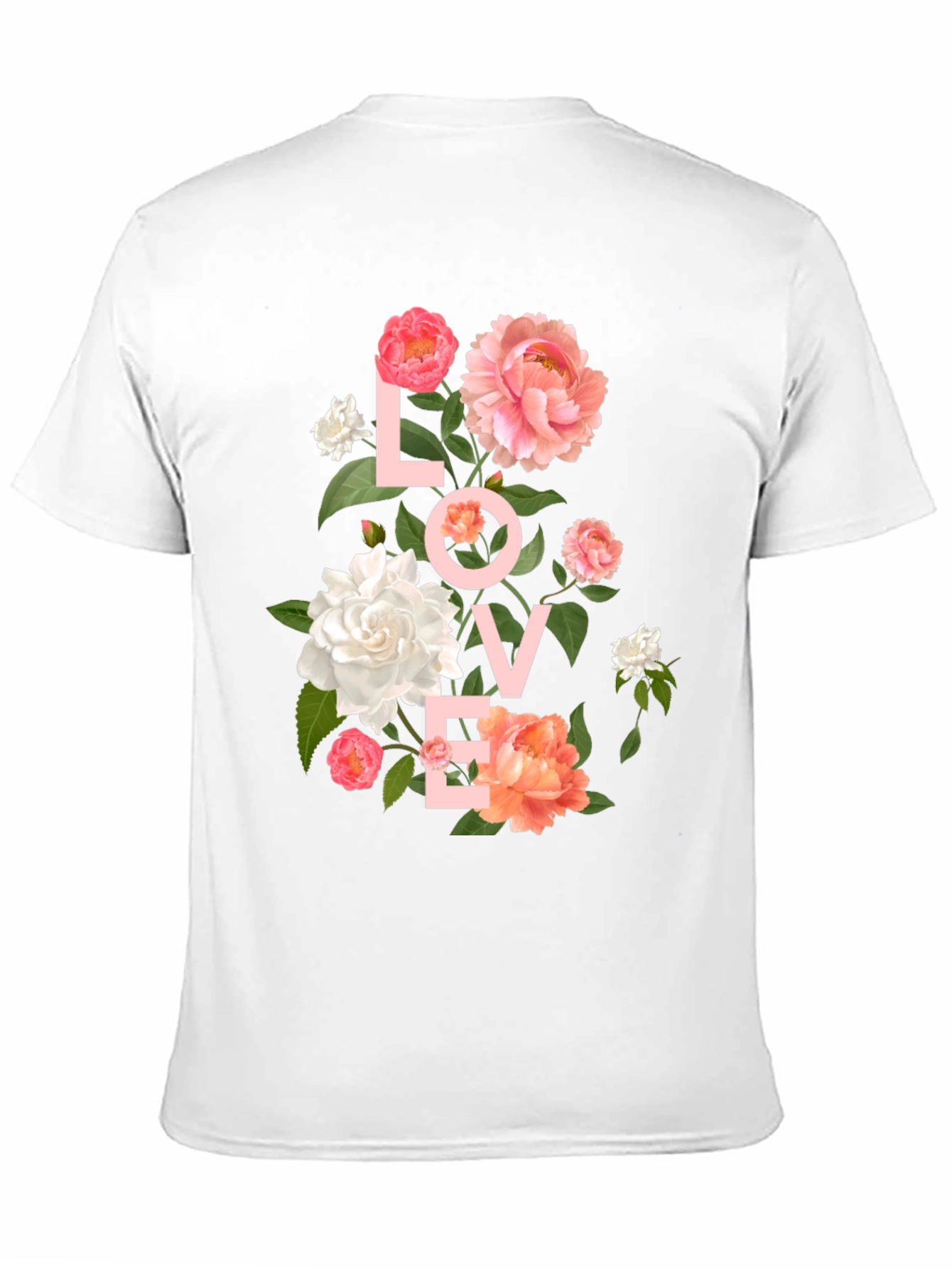 Floral LOVE T-Shirt - Stylish Graphic Tee