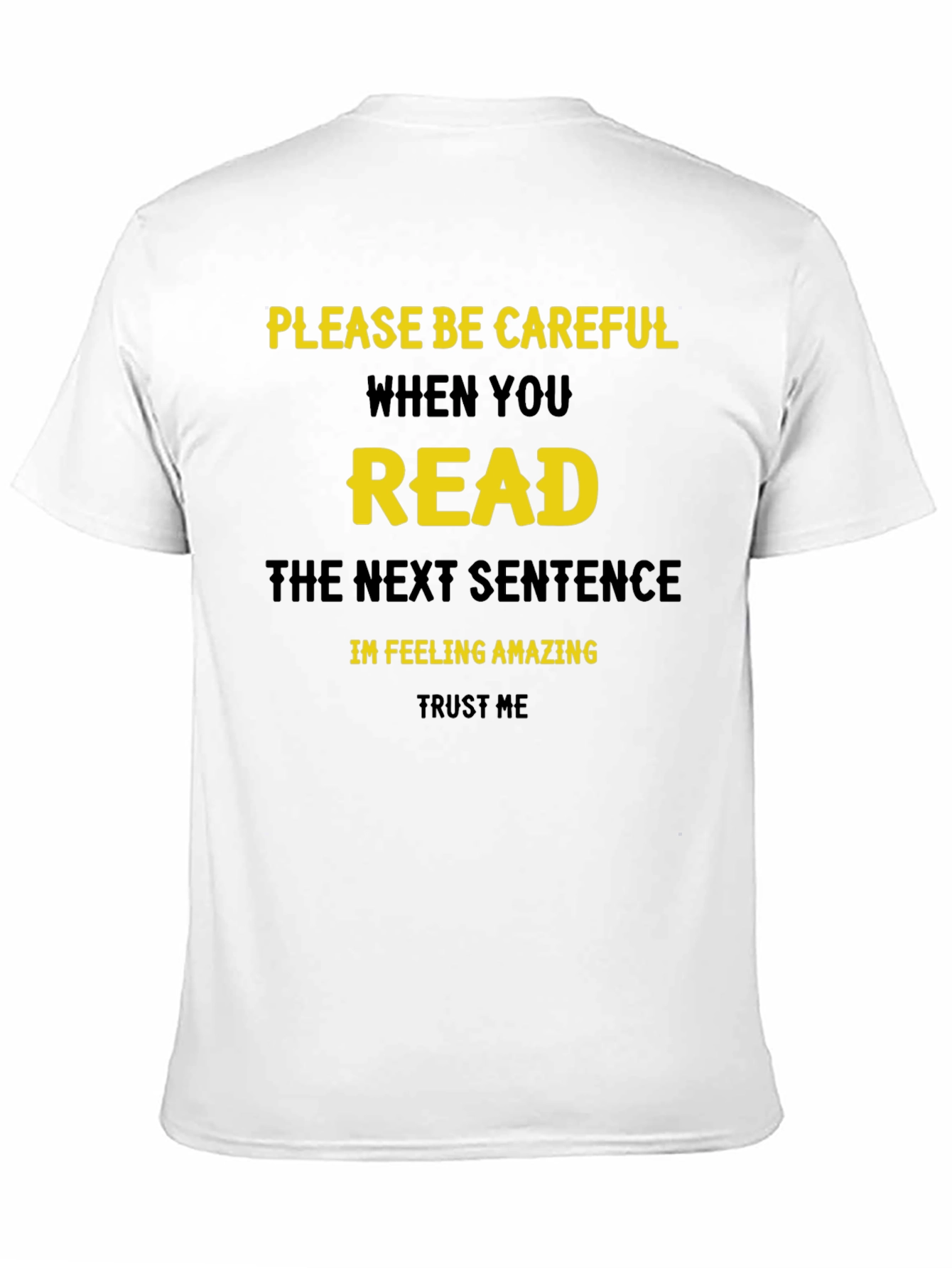 Funny Read Next Sentence Crewneck T-Shirt