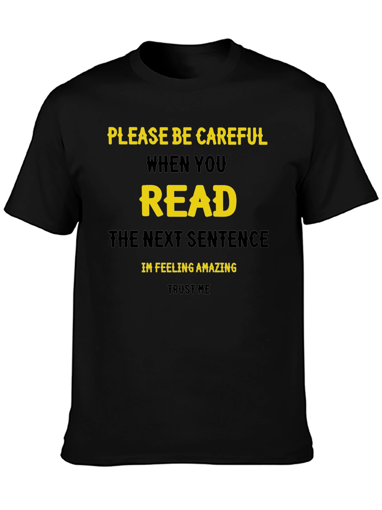 Funny Read Next Sentence Crewneck T-Shirt