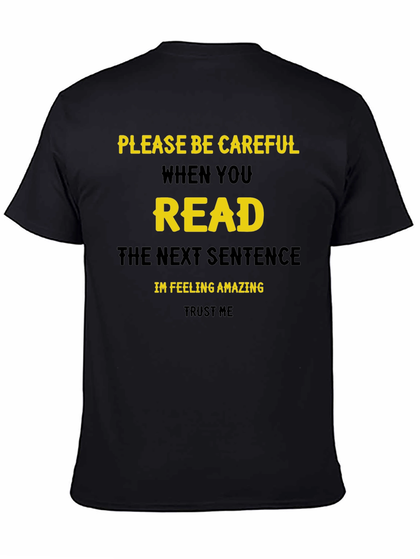 Funny Read Next Sentence Crewneck T-Shirt