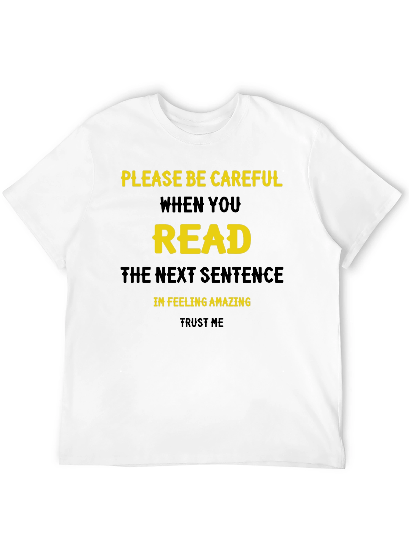 Funny Read Next Sentence Crewneck T-Shirt