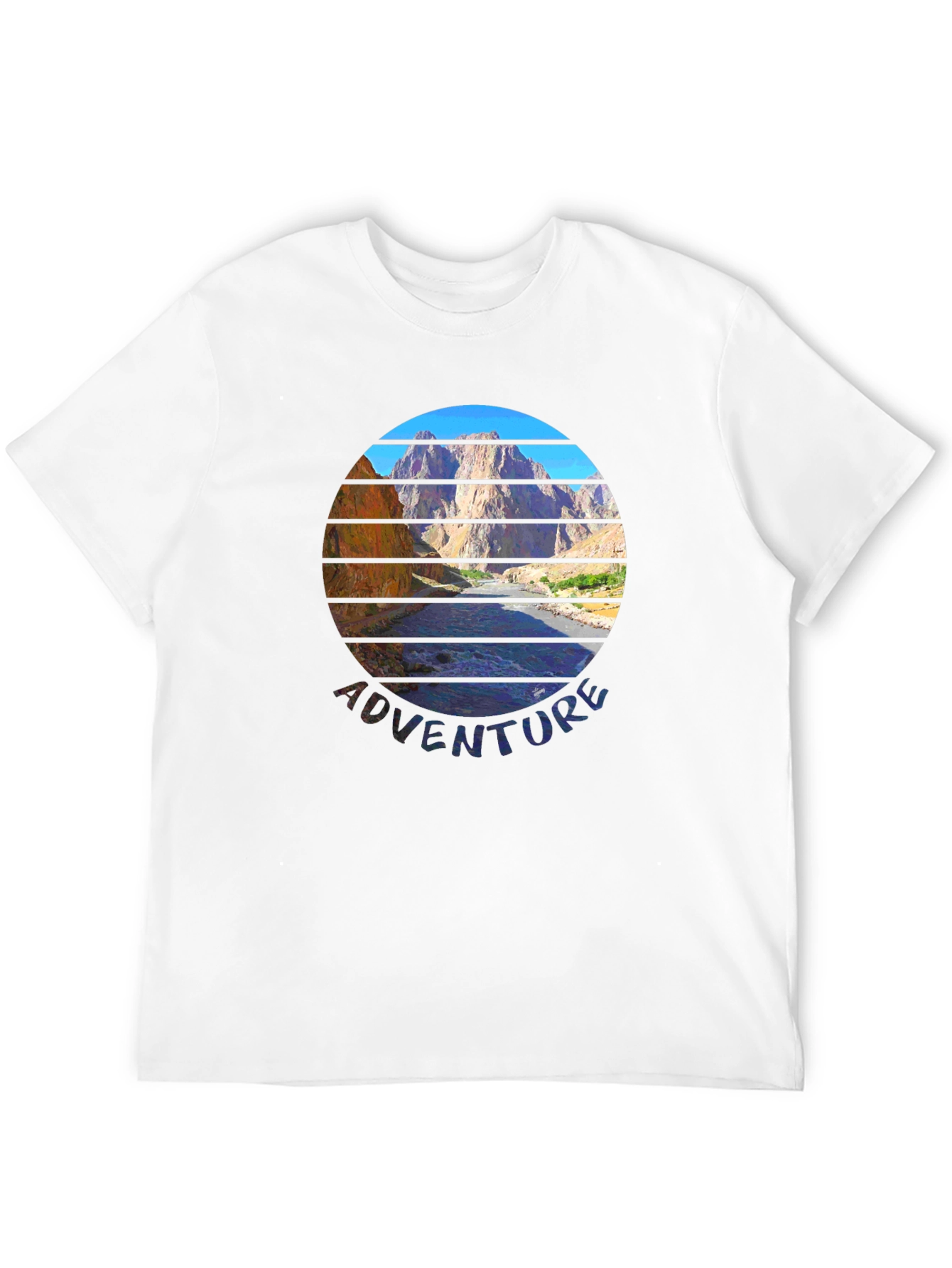 Adventure Mountain Scene Graphic Tee