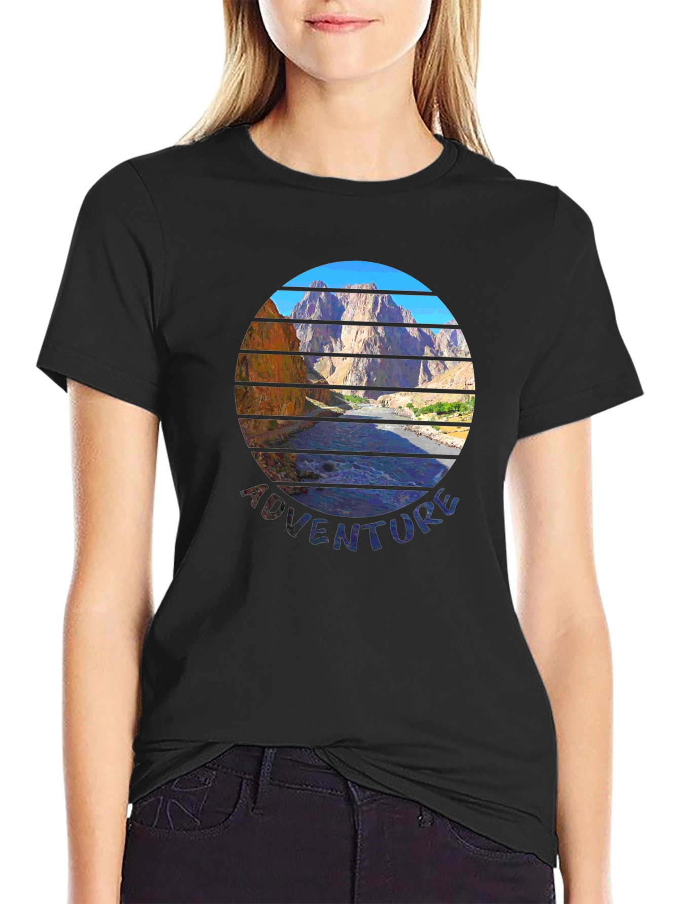 Adventure Mountain Scene Graphic Tee