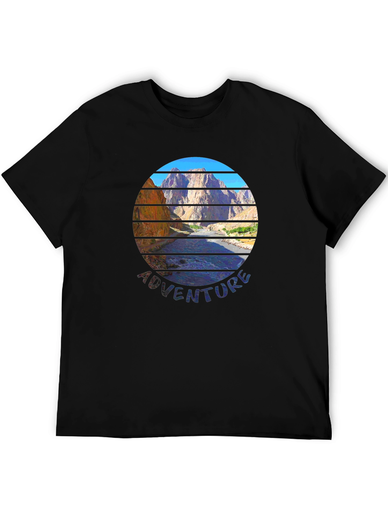 Adventure Mountain Scene Graphic Tee