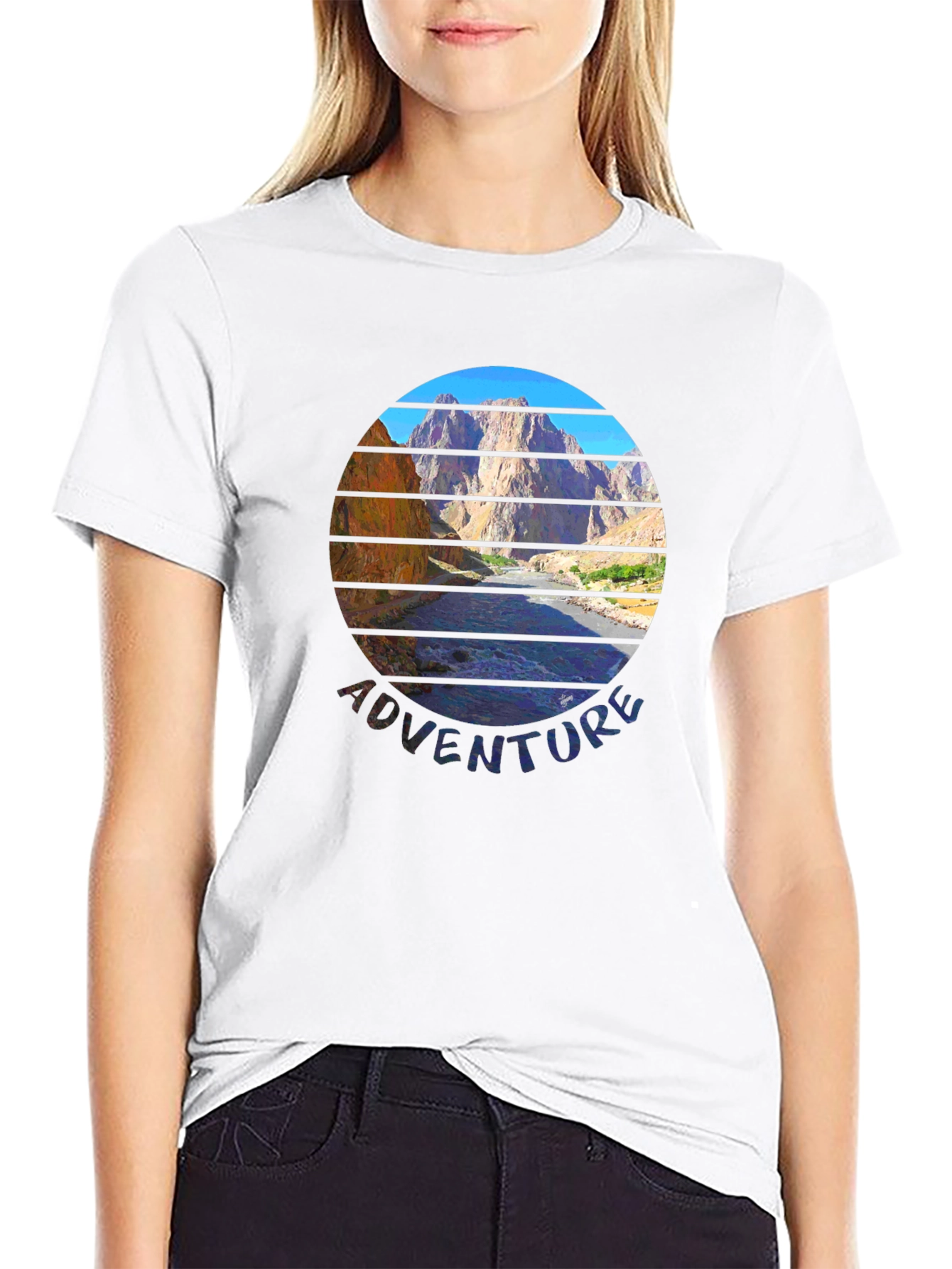 Adventure Mountain Scene Graphic Tee