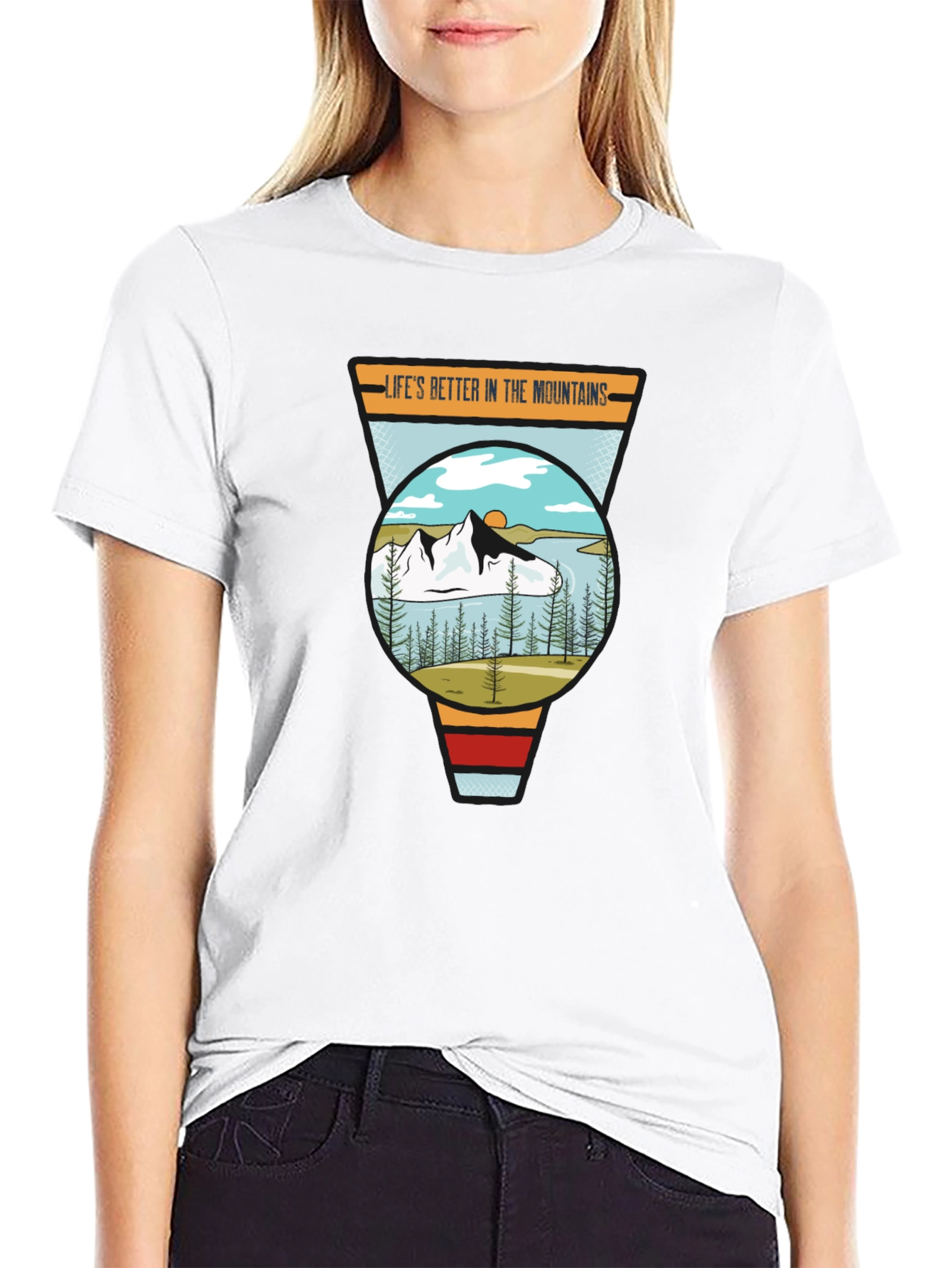 Mountain Life Graphic Tee - Unisex Black T-Shirt