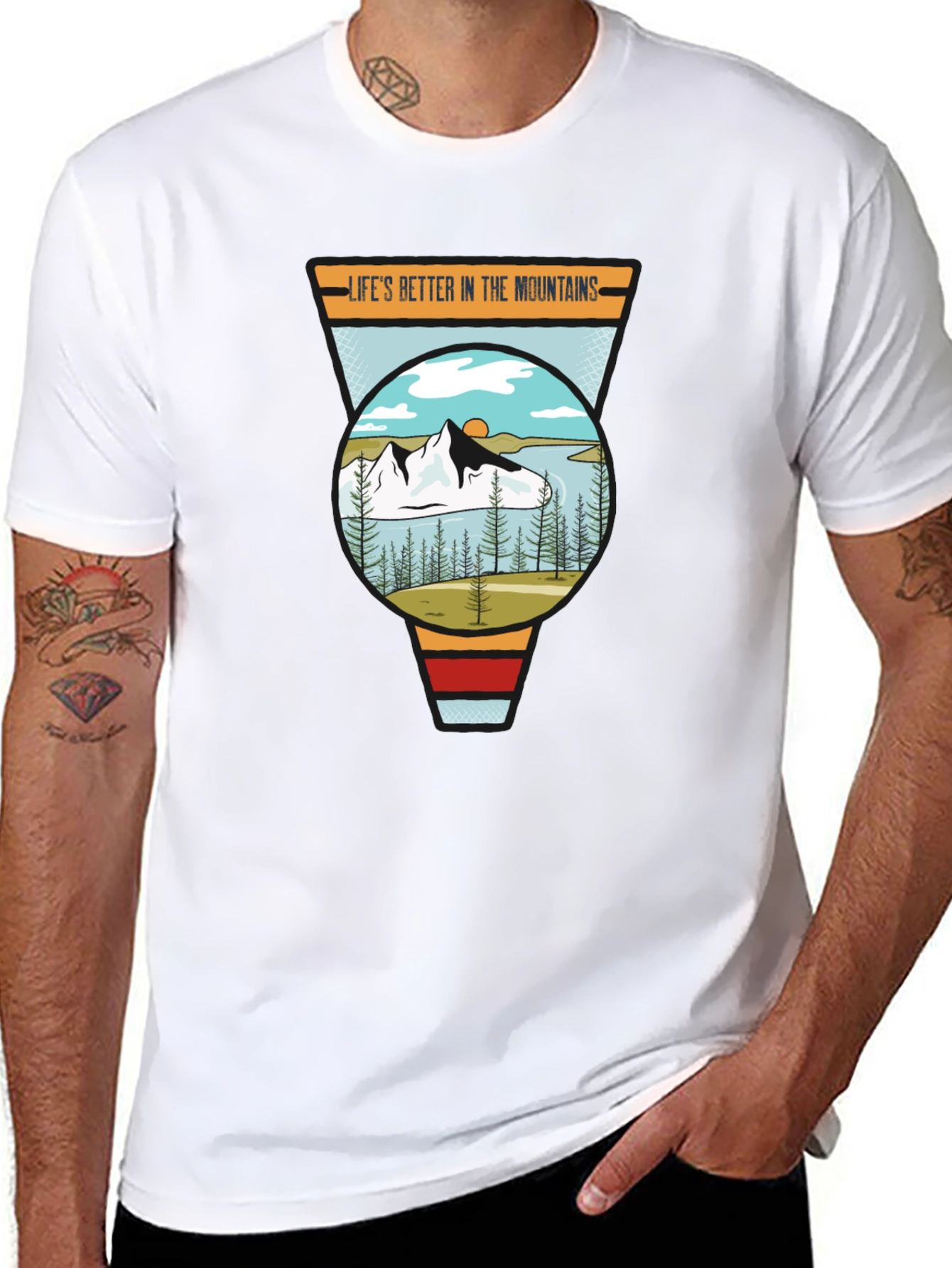 Mountain Life Graphic Tee - Unisex Black T-Shirt