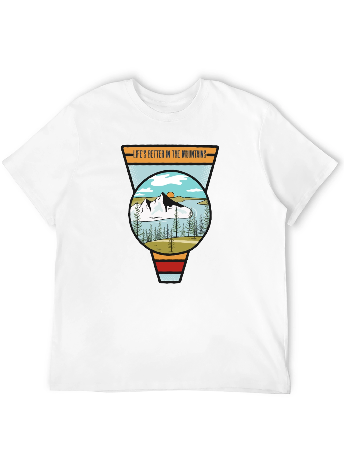 Mountain Life Graphic Tee - Unisex Black T-Shirt