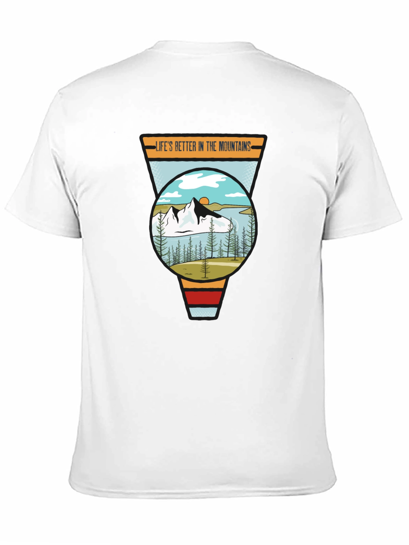 Mountain Life Graphic Tee - Unisex Black T-Shirt