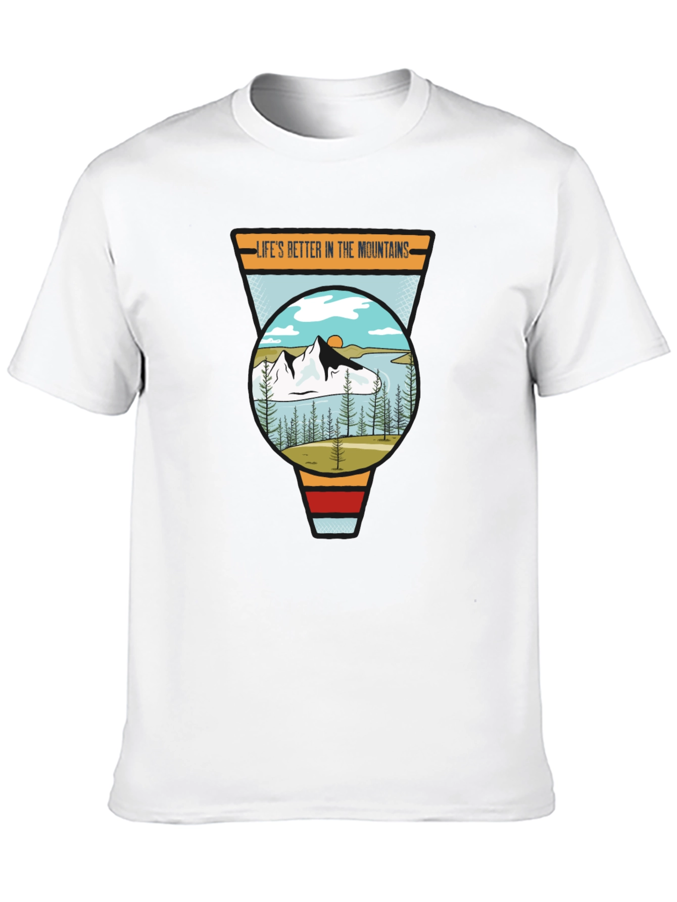 Mountain Life Graphic Tee - Unisex Black T-Shirt