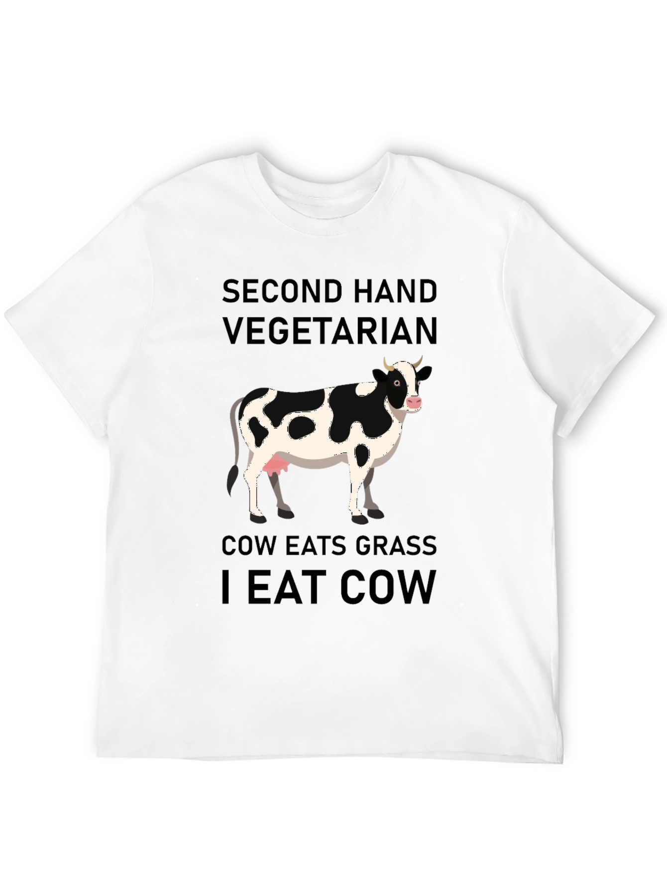 Second Hand Vegetarian Graphic T-Shirt