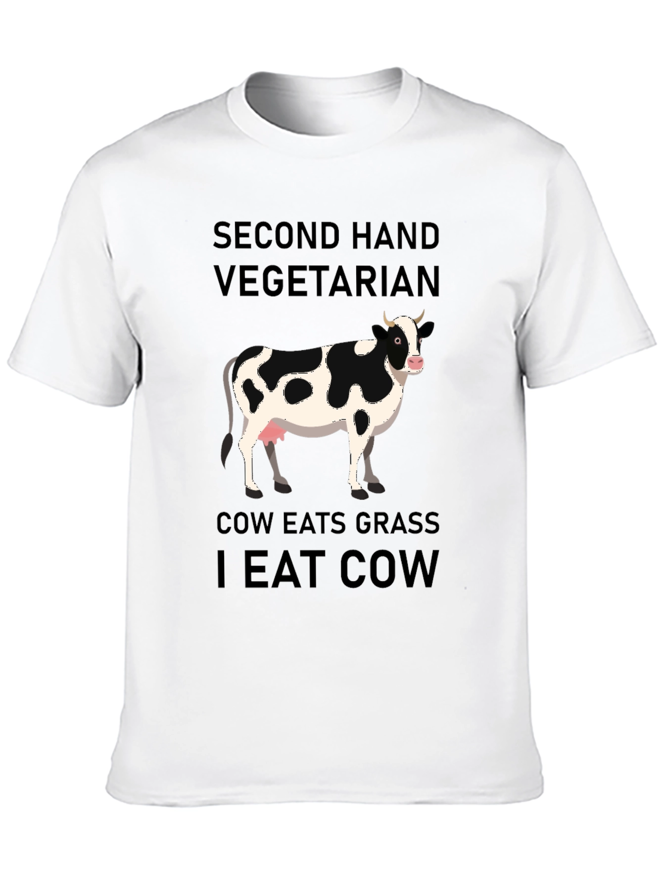 Second Hand Vegetarian Graphic T-Shirt