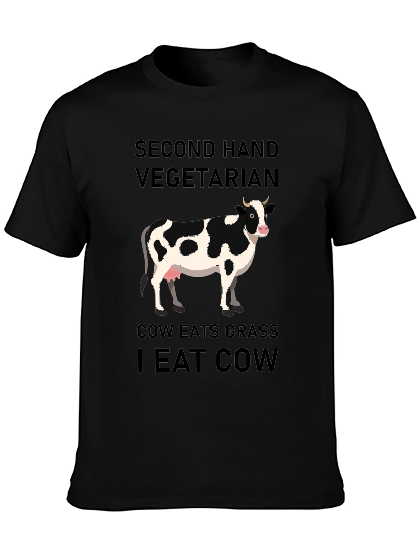 Second Hand Vegetarian Graphic T-Shirt