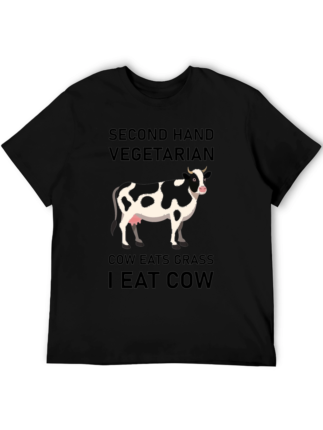 Second Hand Vegetarian Graphic T-Shirt