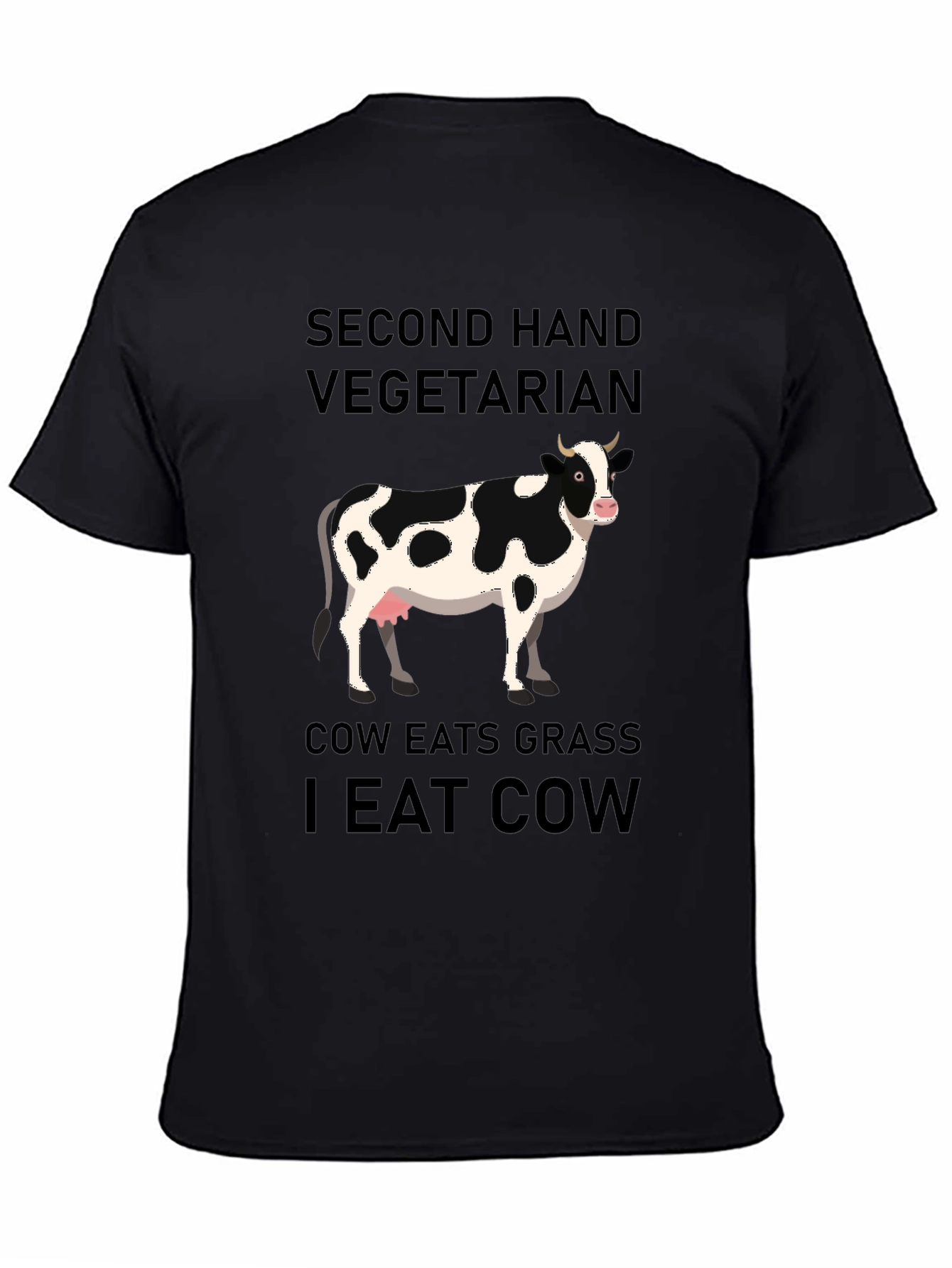 Second Hand Vegetarian Graphic T-Shirt