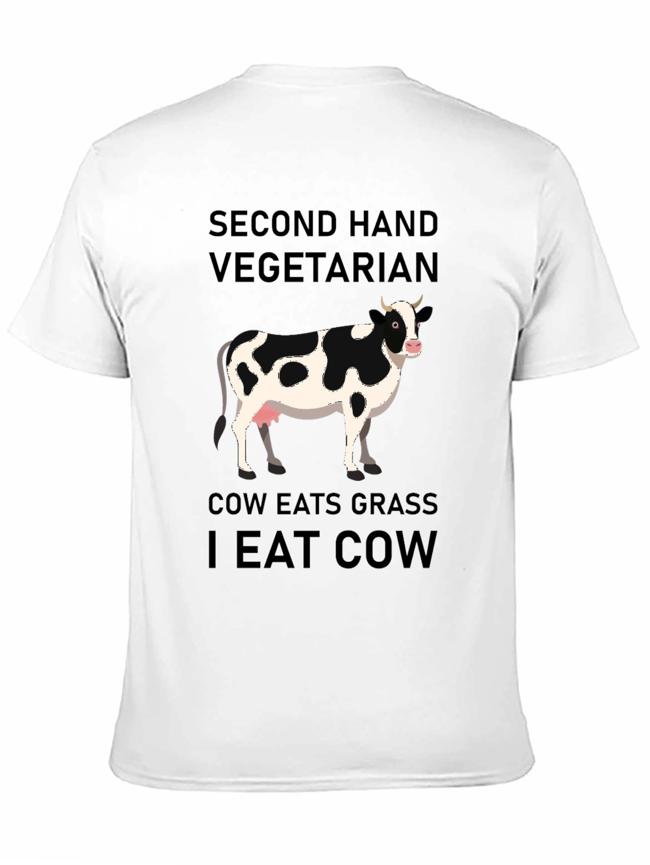 Second Hand Vegetarian Graphic T-Shirt