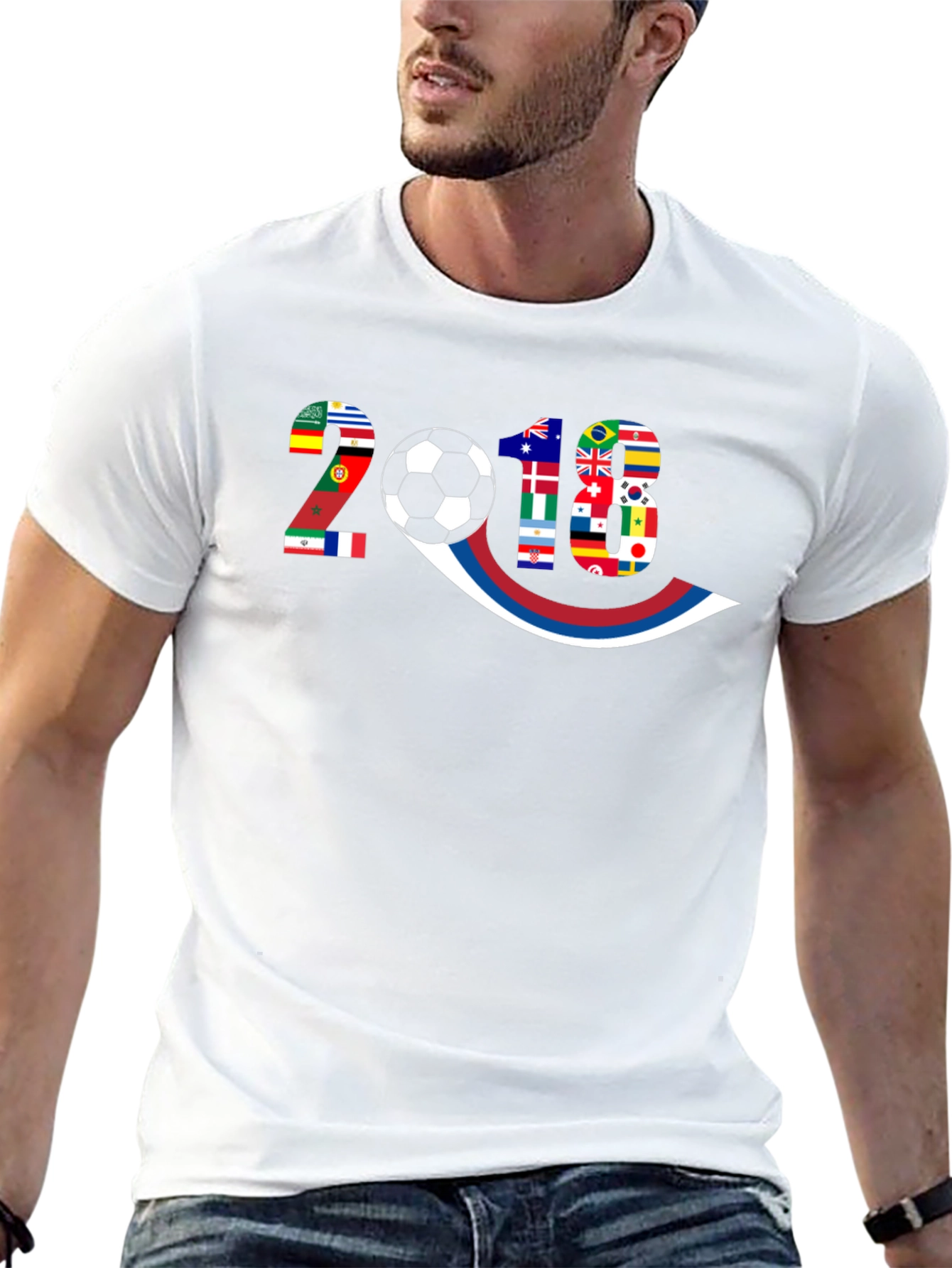 2018 World Cup Flags Graphic T-Shirt