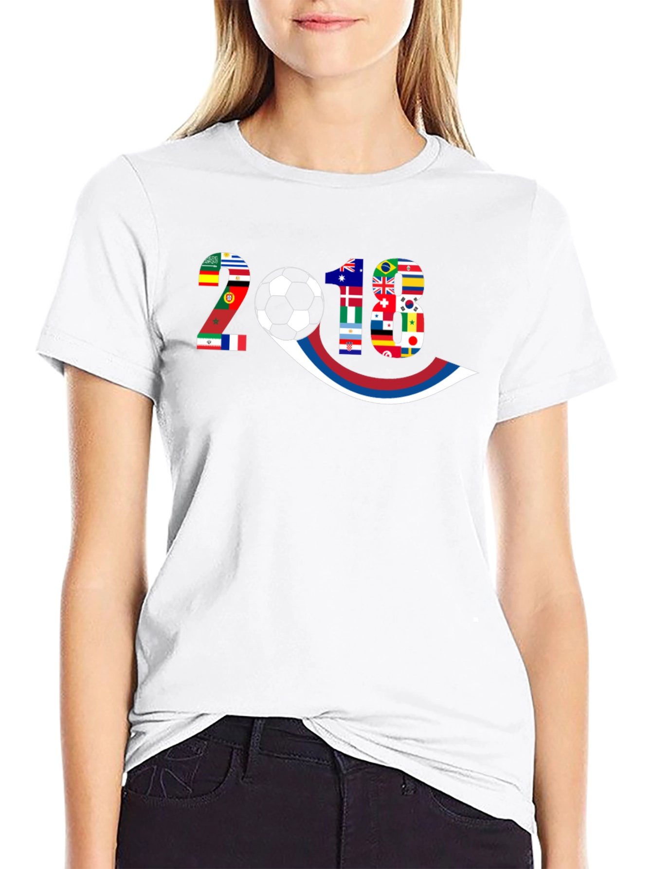2018 World Cup Flags Graphic T-Shirt