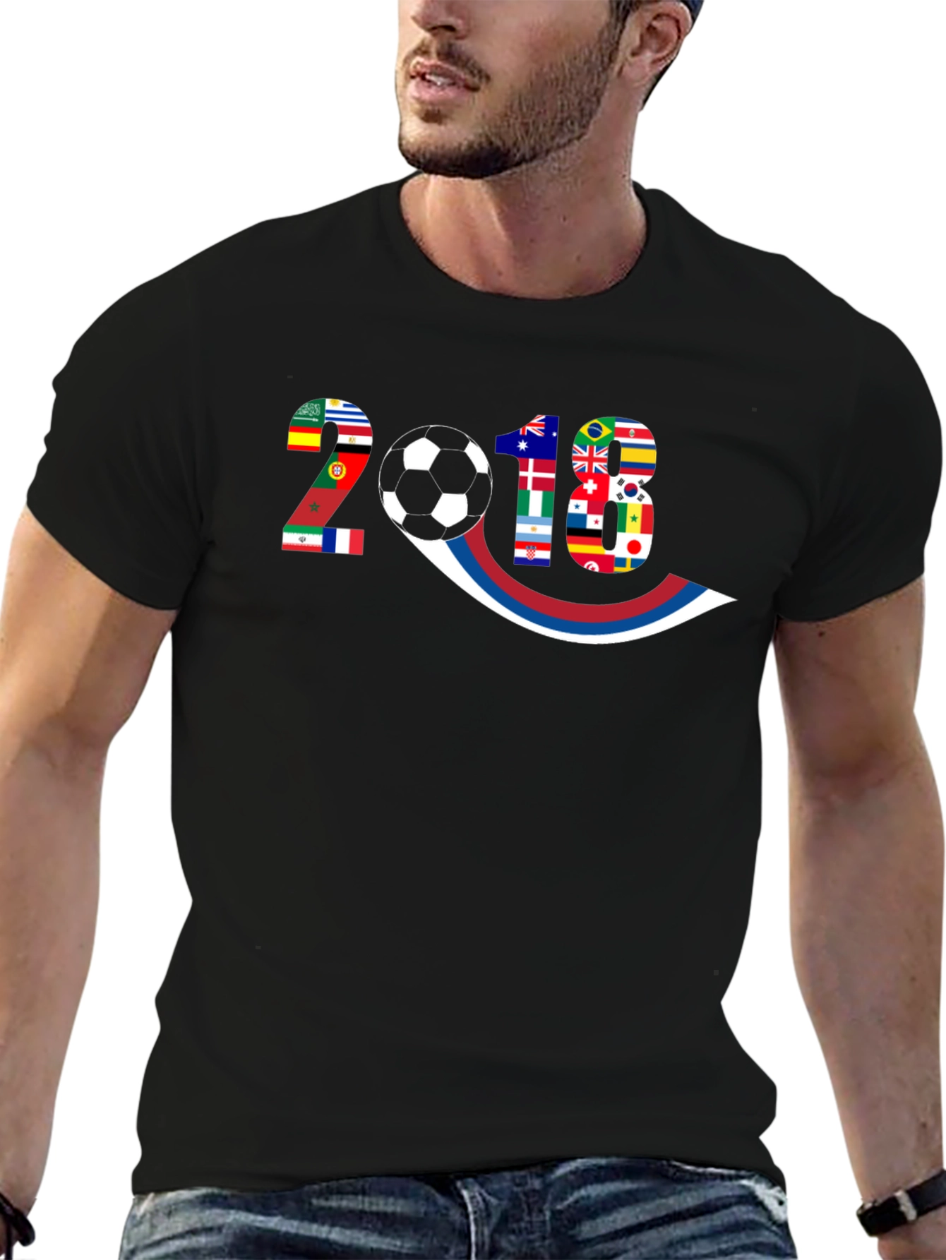 2018 World Cup Flags Graphic T-Shirt