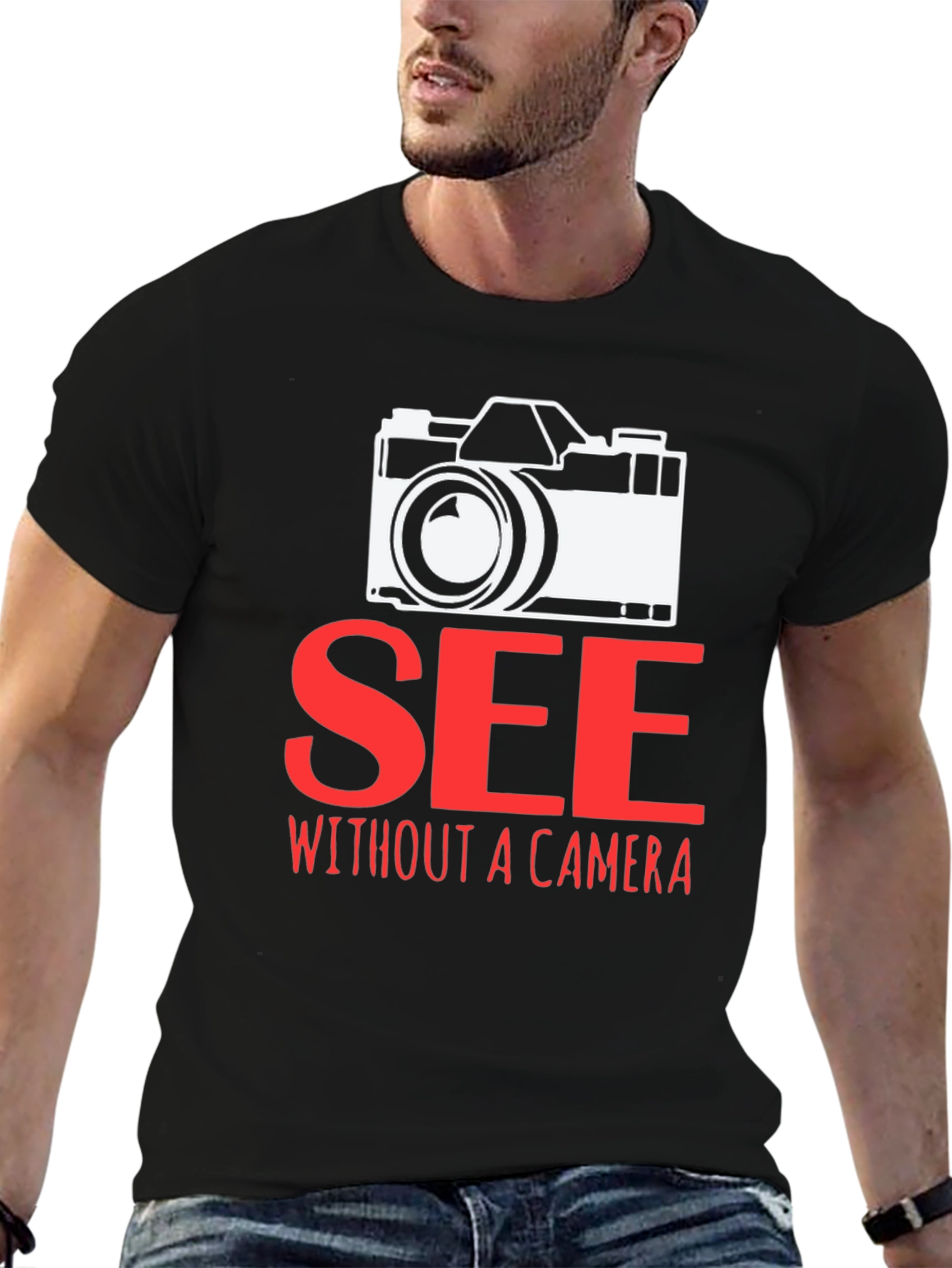 See Without a Camera Graphic T-Shirt