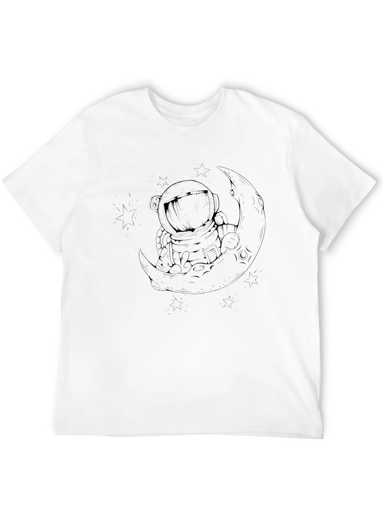 Astronaut Moon Graphic Tee - Relaxed Fit