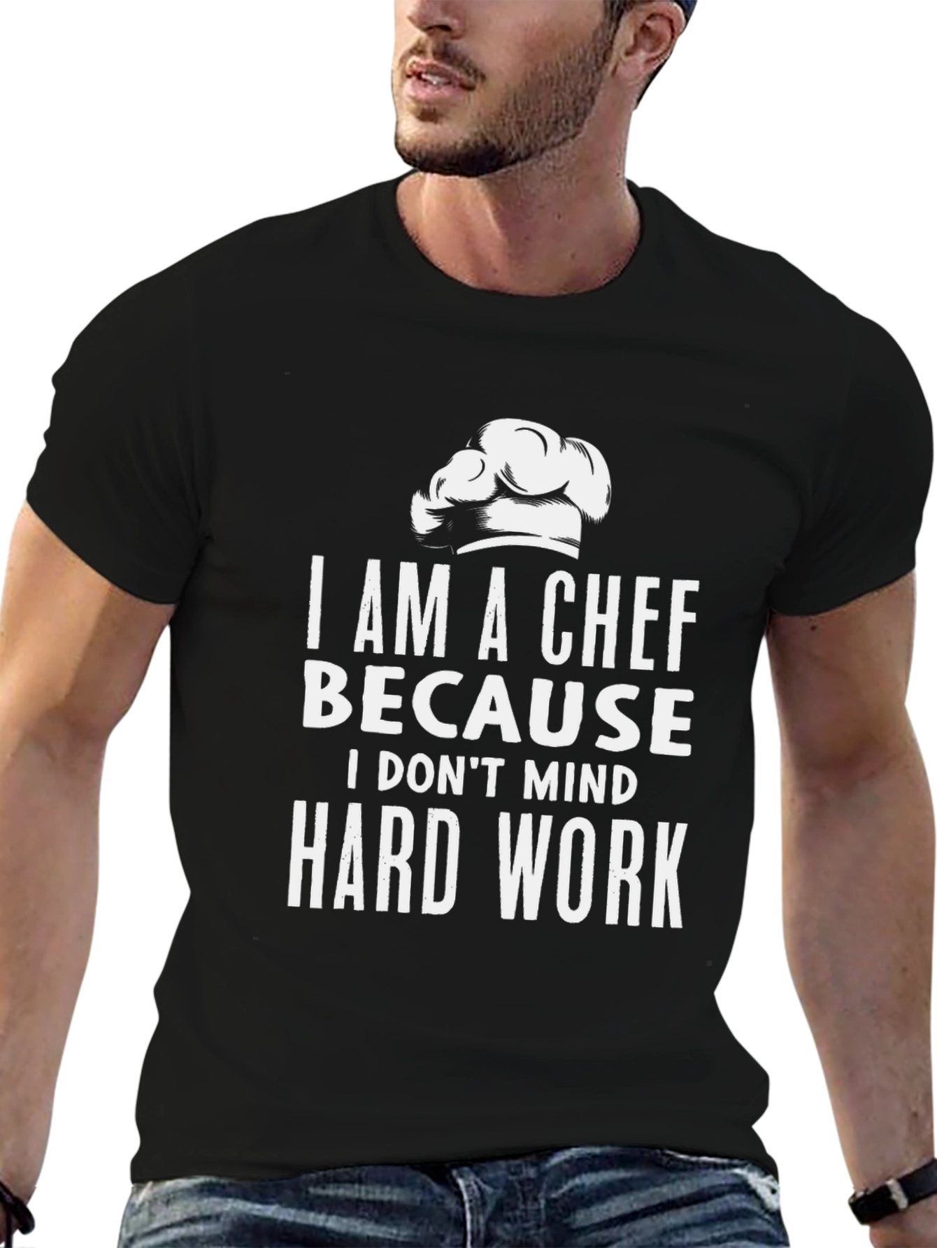 Chef Hard Work Black T-Shirt