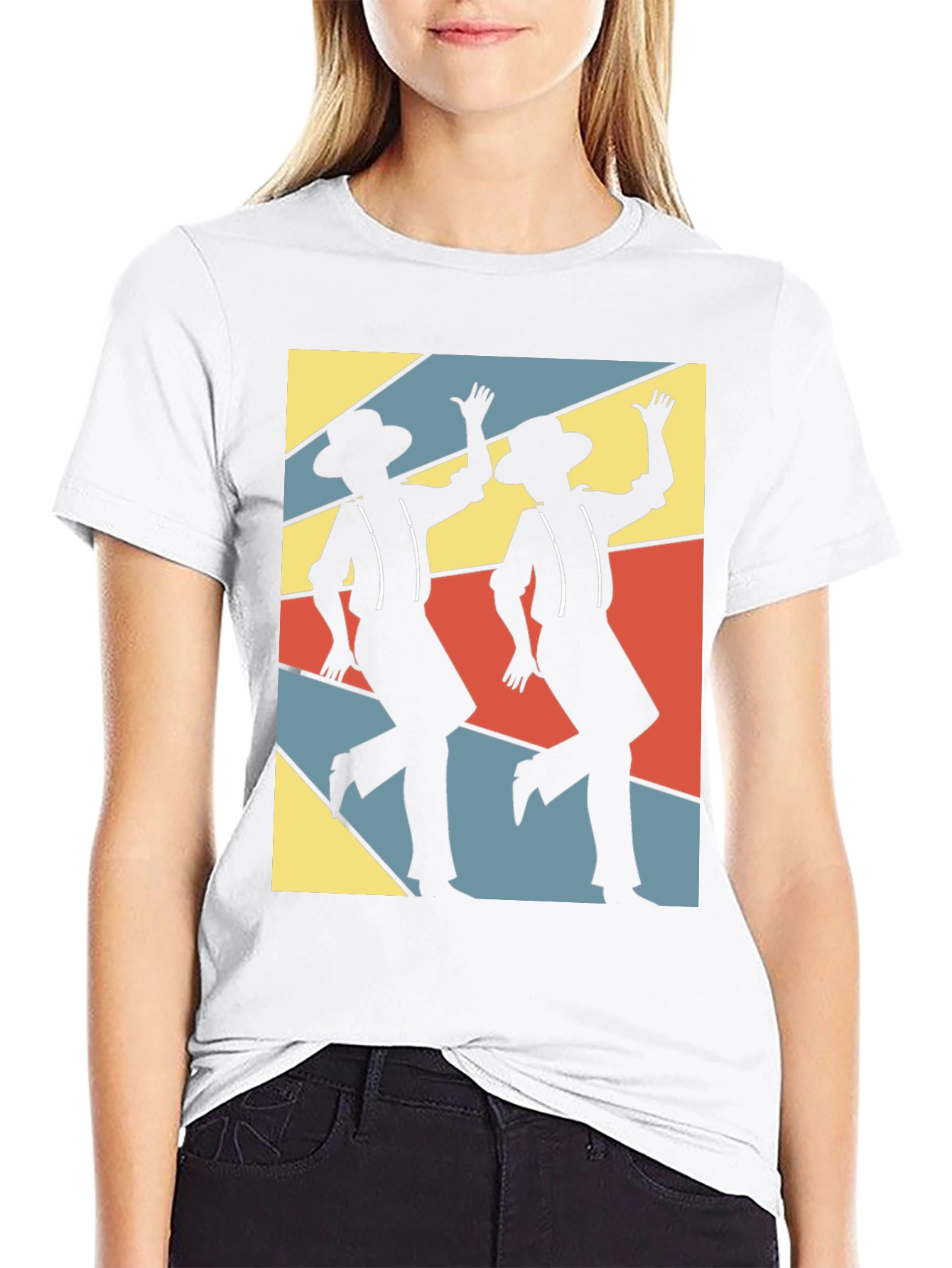 Retro Dance Duo T-Shirt - Funky Design