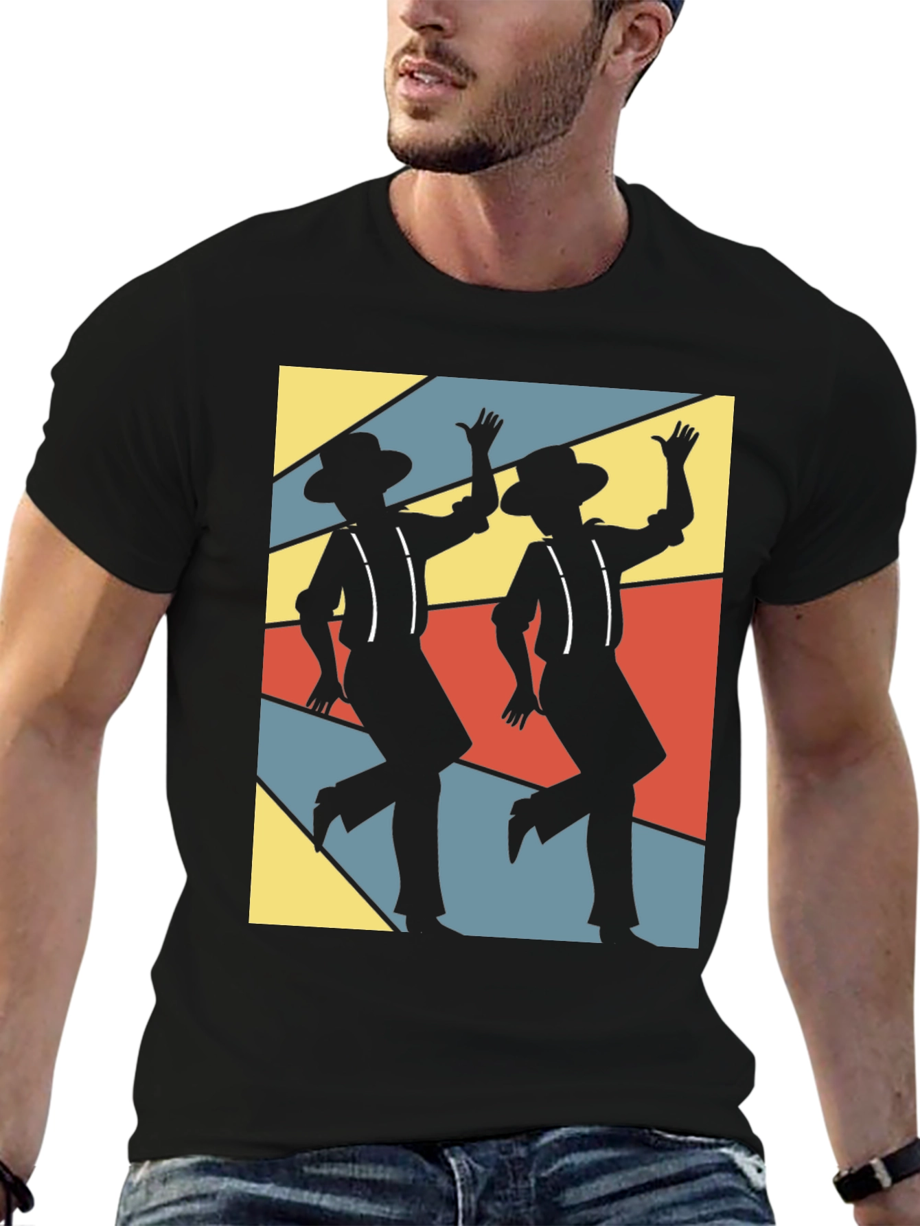 Retro Dance Duo T-Shirt - Funky Design