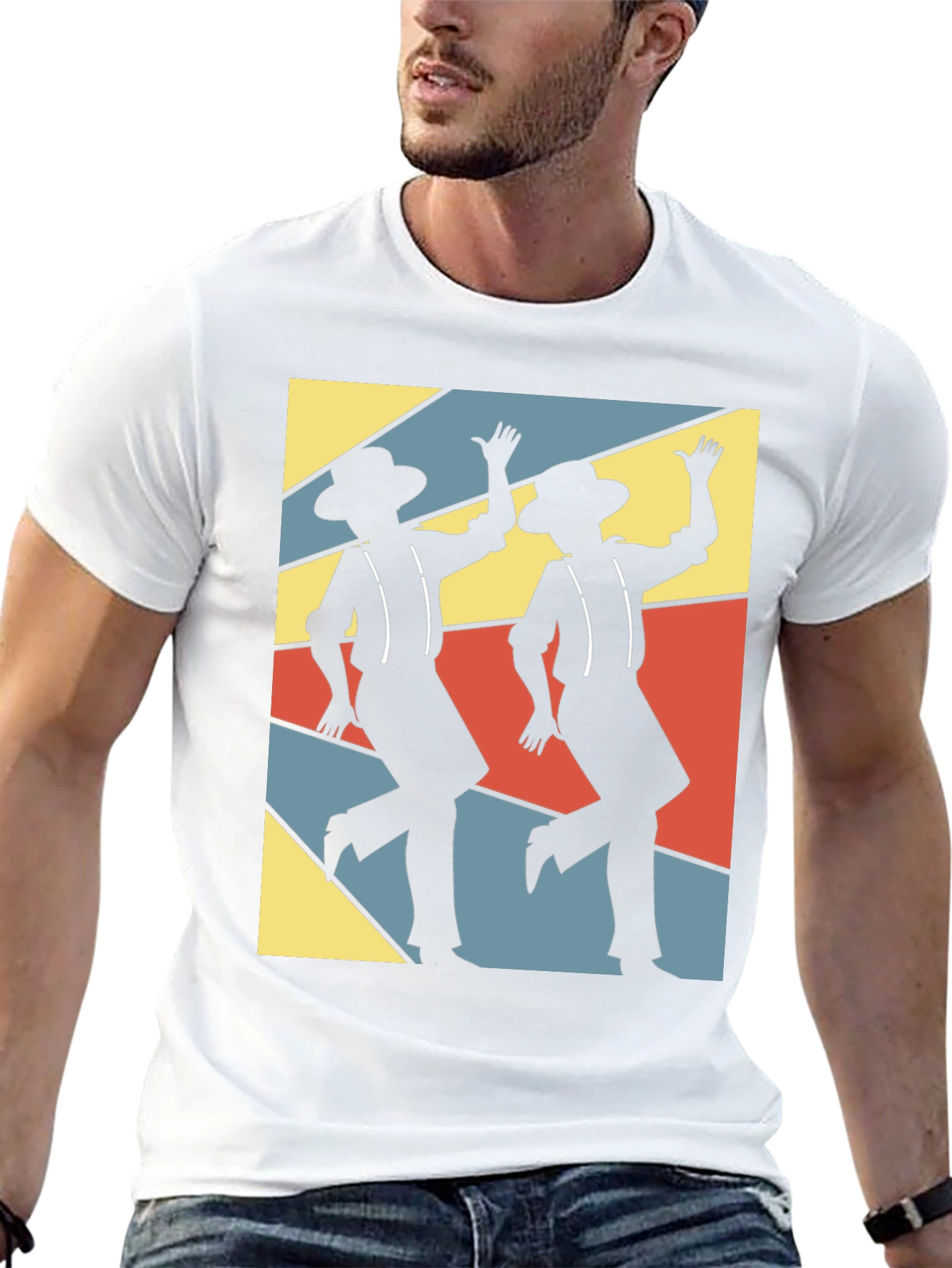 Retro Dance Duo T-Shirt - Funky Design