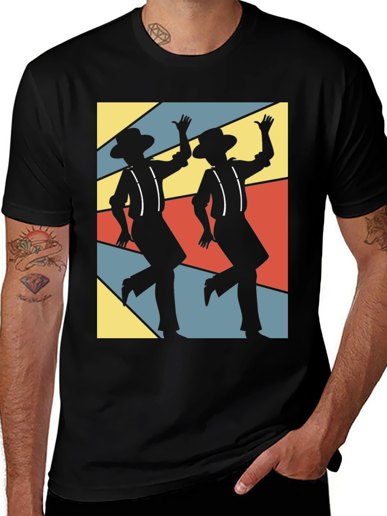 Retro Dance Duo T-Shirt - Funky Design