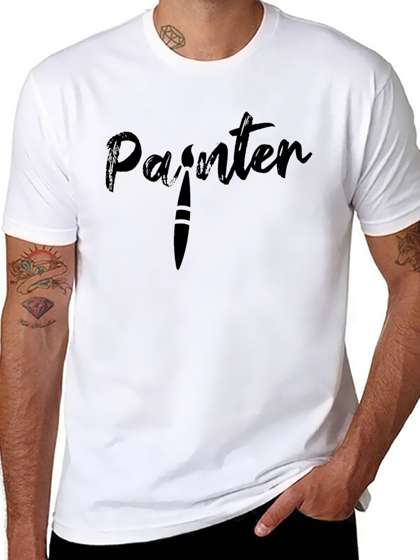 Painter T-Shirt - Artistic Design Soft Cotton