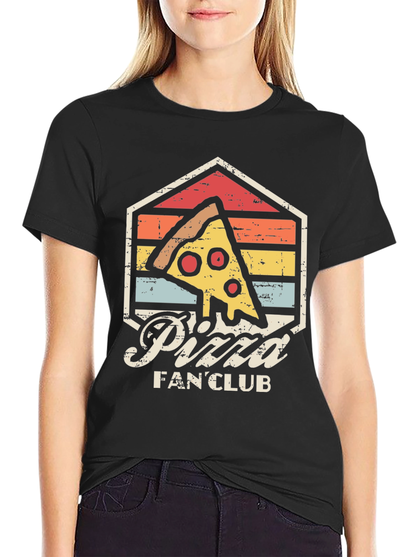 Retro Pizza Fan Club Graphic Tee