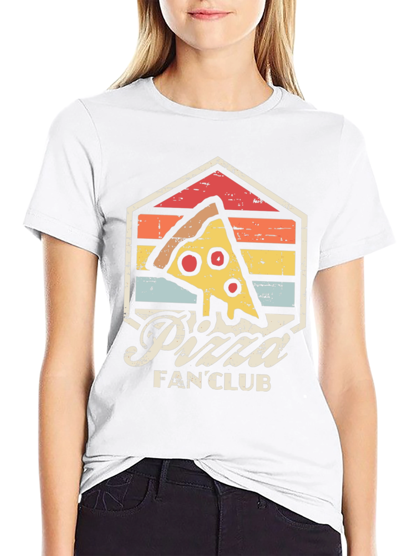 Retro Pizza Fan Club Graphic Tee