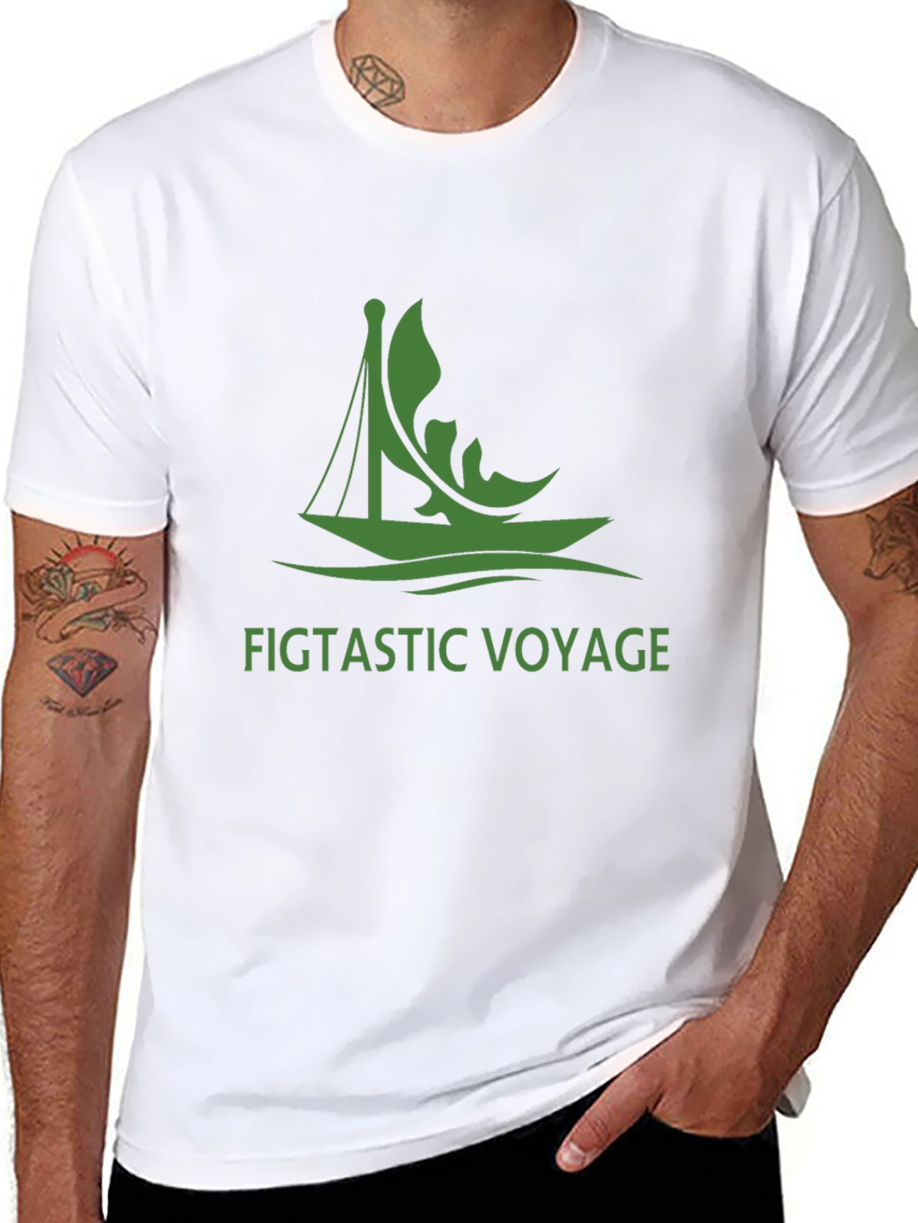 Figtastic Voyage Black Graphic Tee