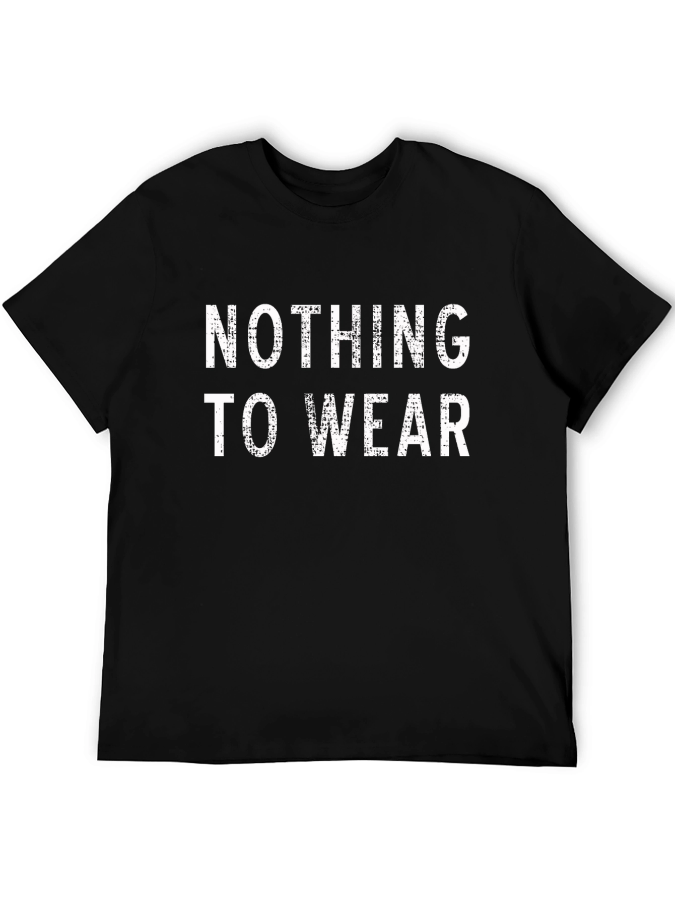 Nothing To Wear Black Graphic Tee