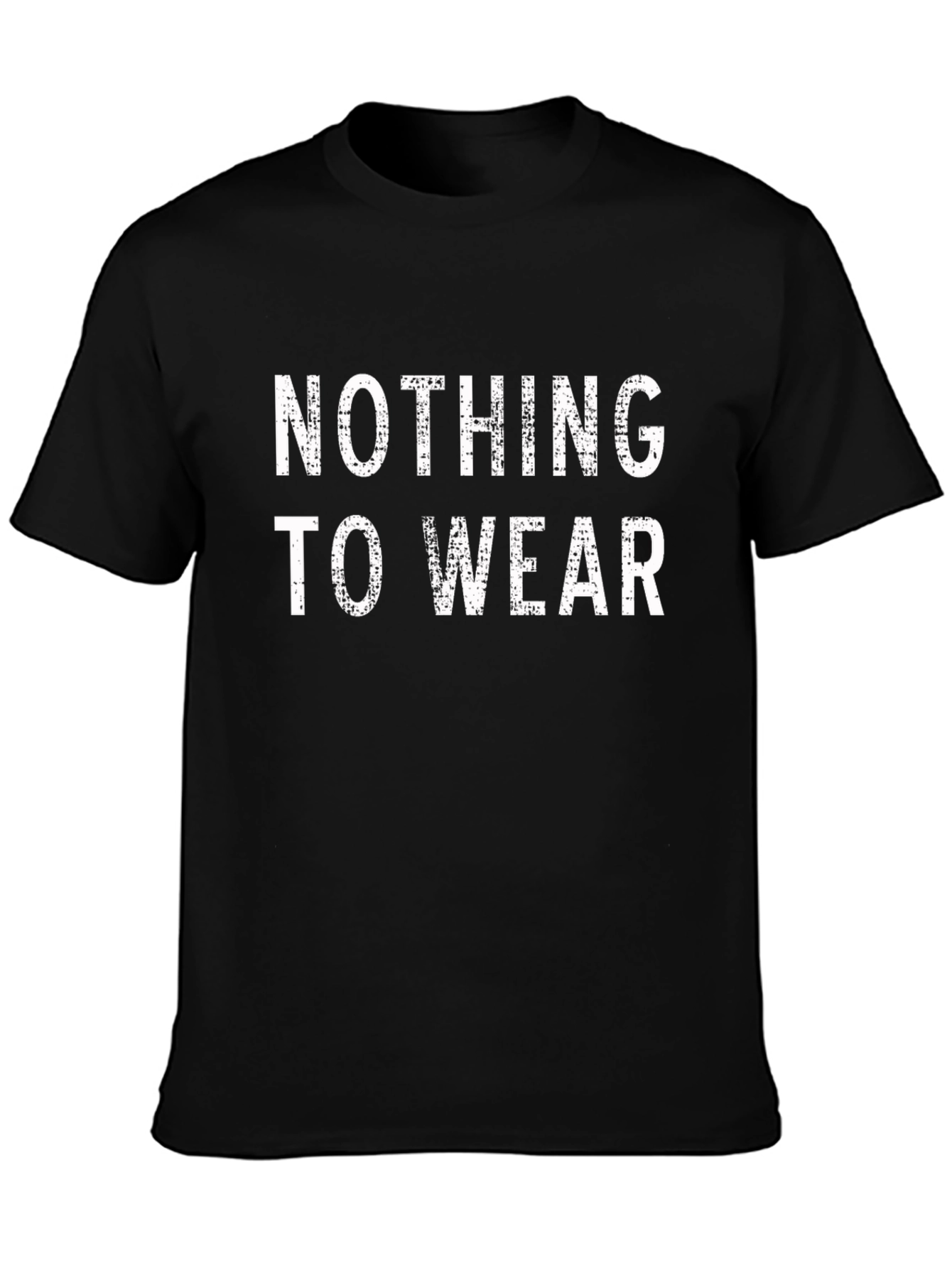 Nothing To Wear Black Graphic Tee