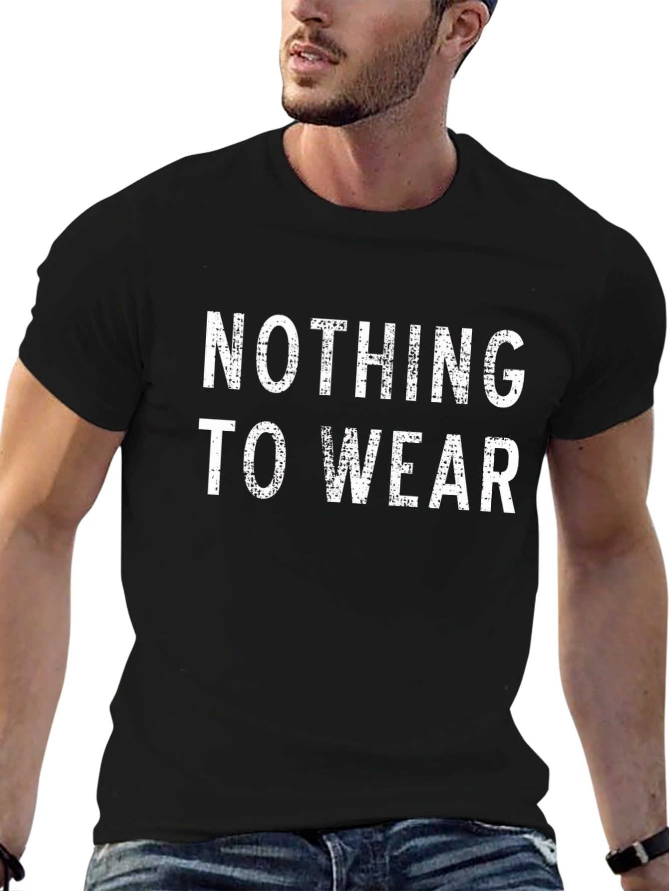 Nothing To Wear Black Graphic Tee