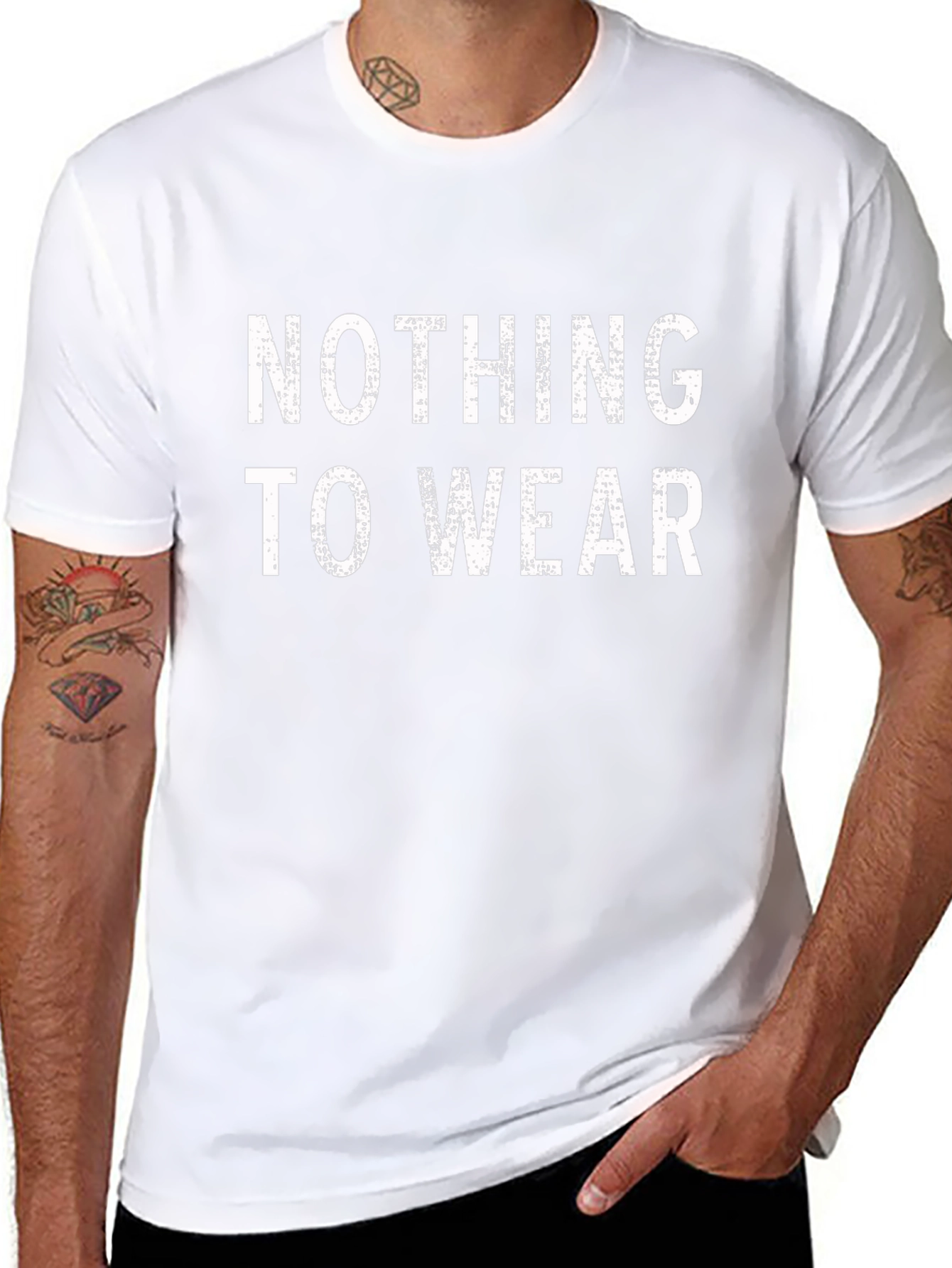 Nothing To Wear Black Graphic Tee